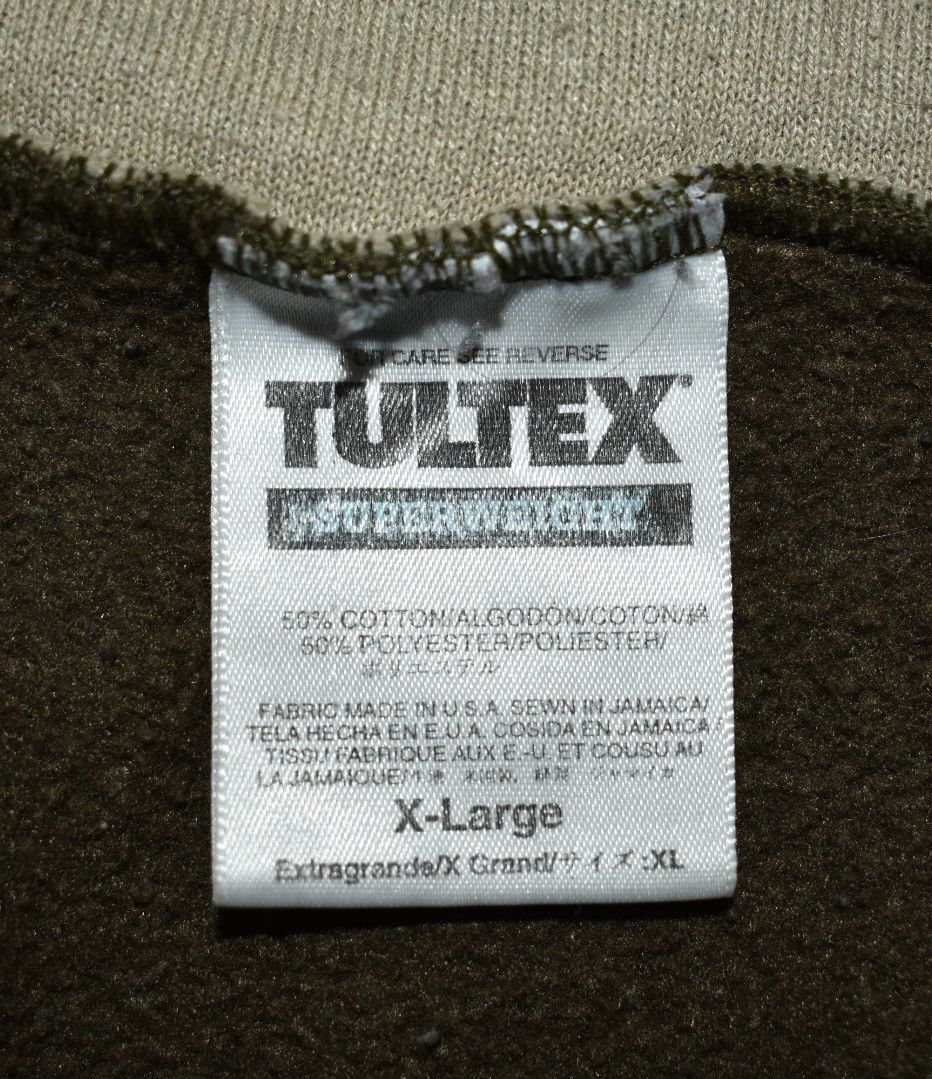 Tultex Vintage 90s Tultex Blank Quarter-Zip Pullover (XL) Size US XL / EU 56 / 4 - 4 Thumbnail