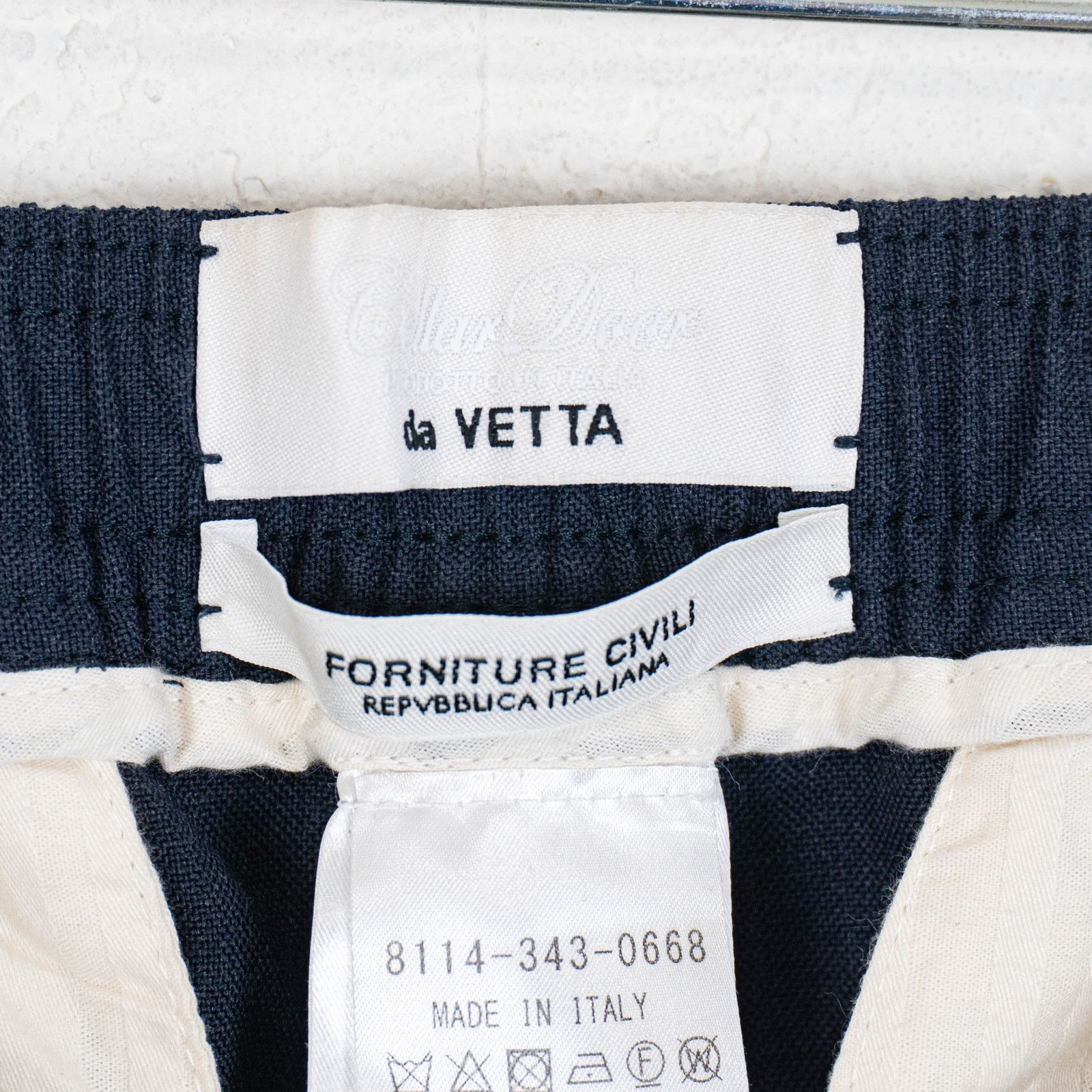 Other Cellar Door BALLET Pleated Trouser Pants Navy Wool blend 44 Size US 28 / EU 44 - 3 Thumbnail