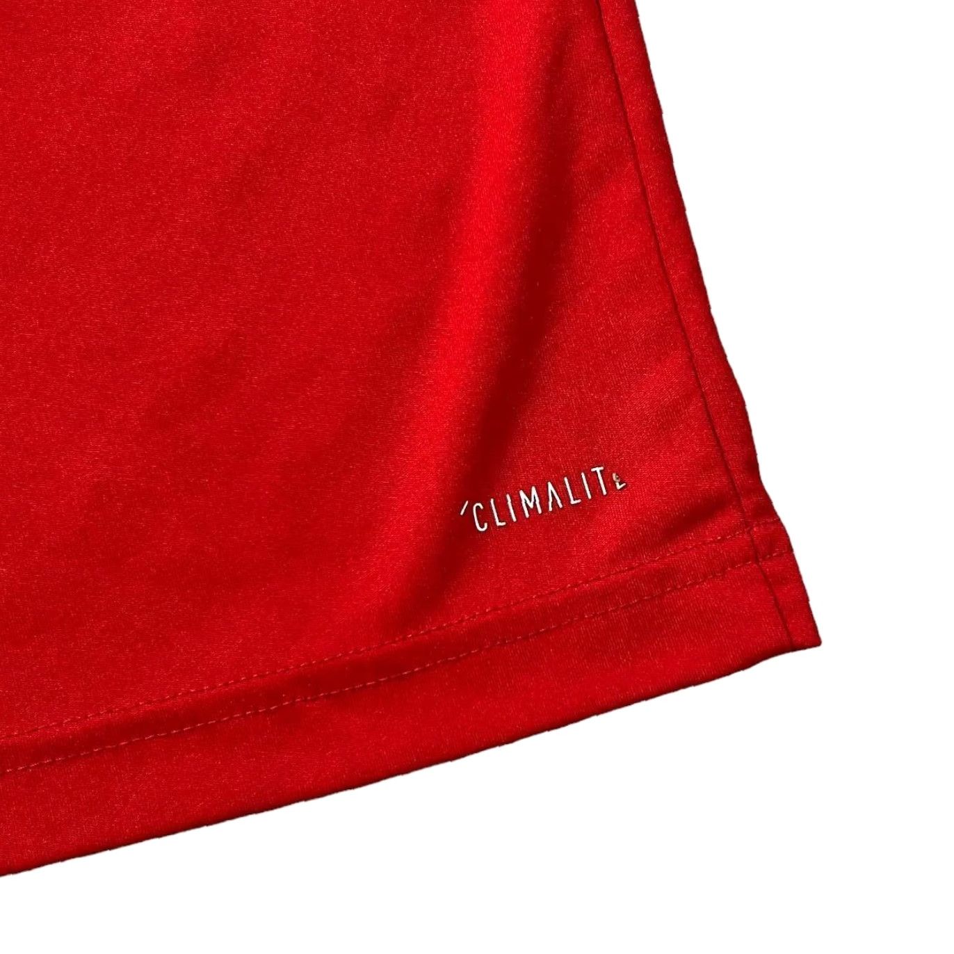 Adidas Adidas Three Stripe Mini Spellout Polyester Red Short Sleeve T-Shirt Large Size US L / EU 52-54 / 3 - 4 Thumbnail