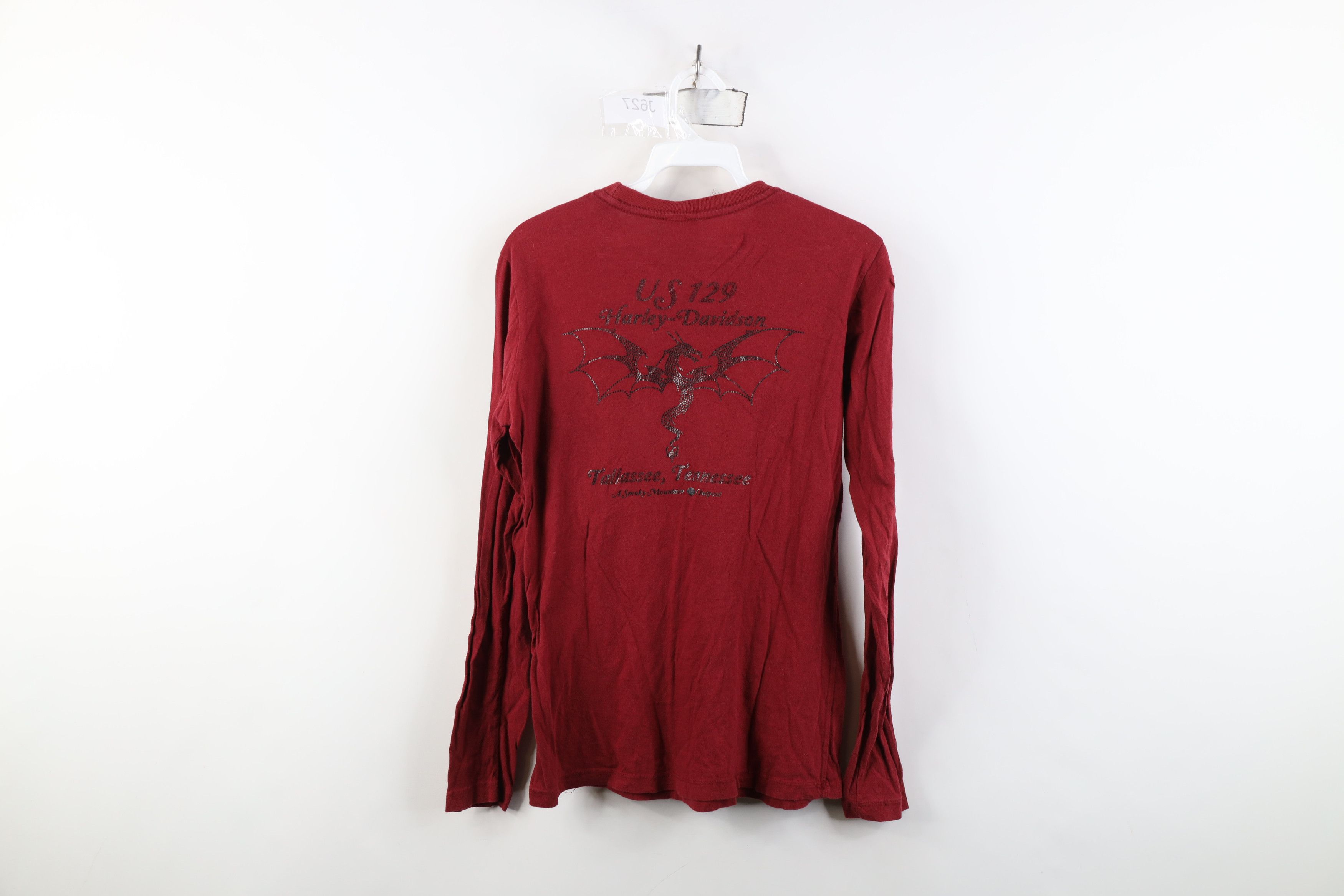 Harley Davidson Vintage Y2K Harley Davidson Dragon Long Sleeve T-Shirt Red Size US L / EU 52-54 / 3 - 13 Thumbnail