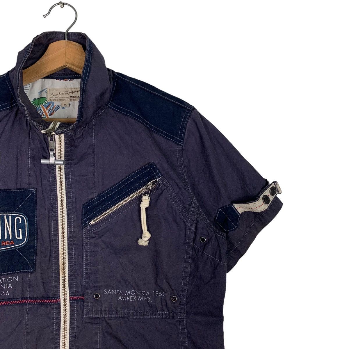 Avirex AVIREX Sailing on the Sea Short Sleeve Jacket #0631-C29 Size US M / EU 48-50 / 2 - 5 Thumbnail