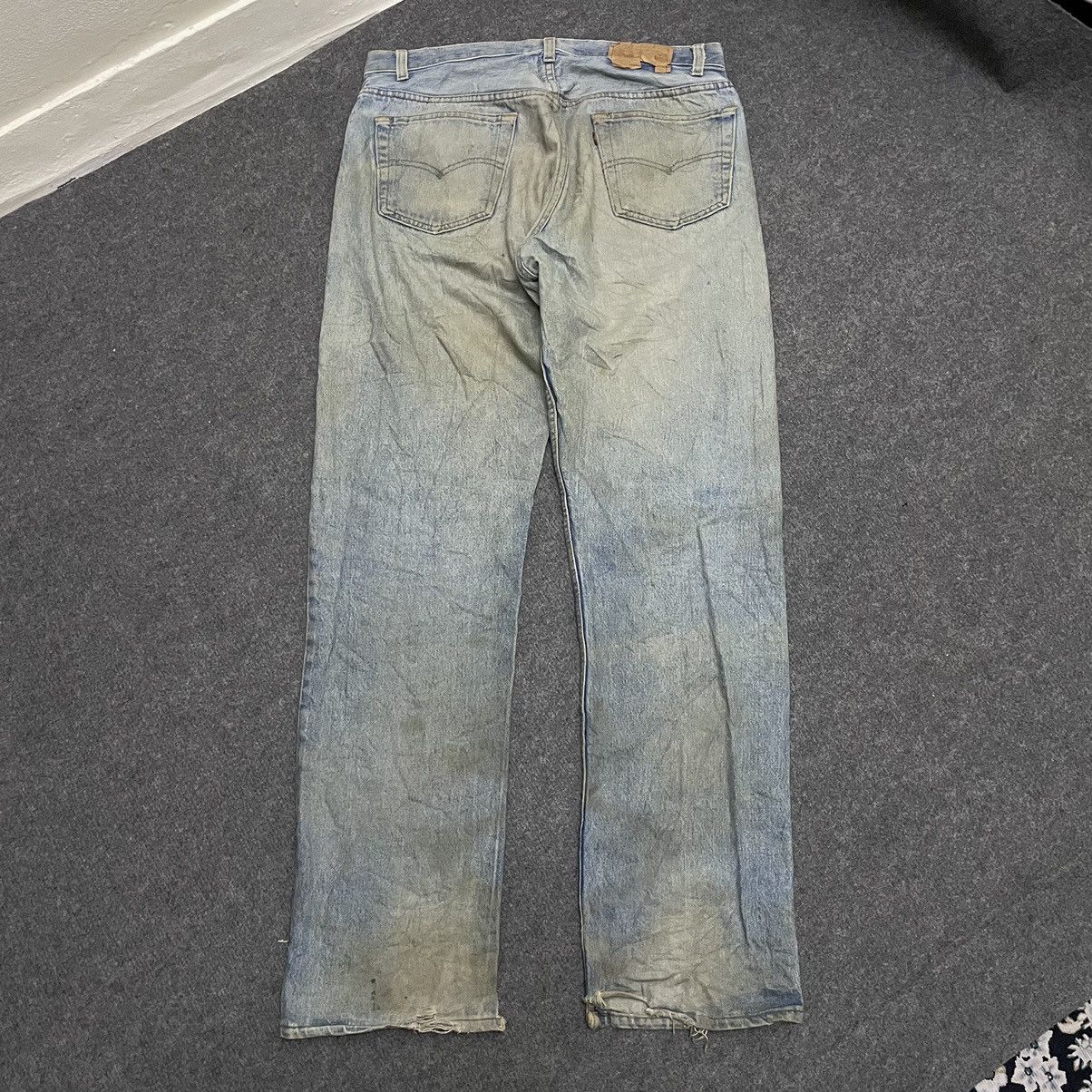 Levi's Vintage Clothing × Vintage Vintage 90s Levis 501 Distressed Denim Grunge Style Size US 35 - 9 Thumbnail