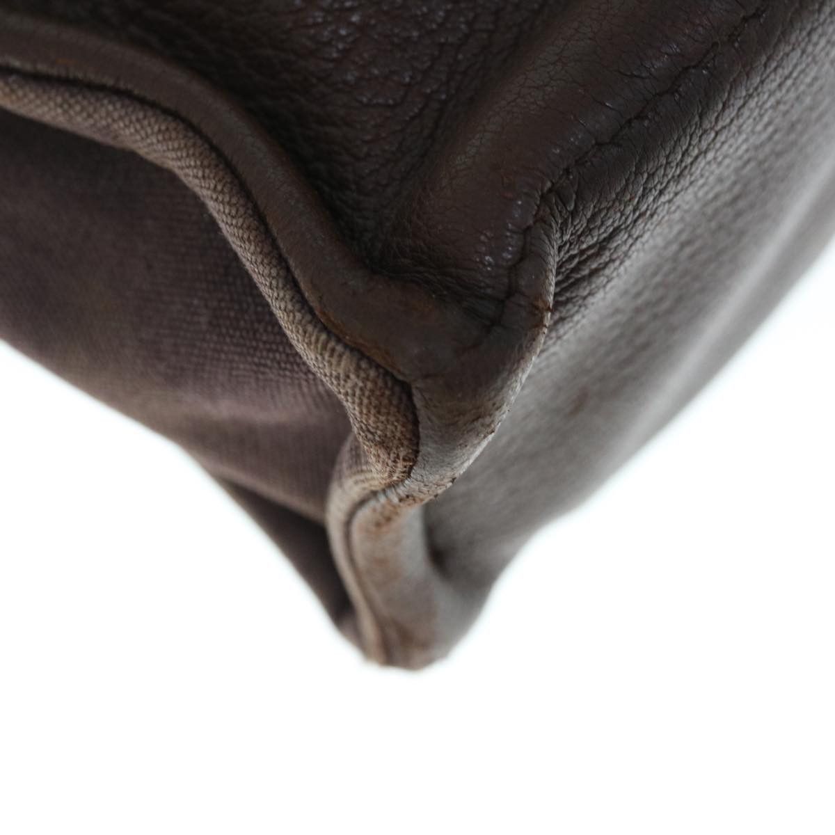 Hermes HERMES Fourre Tout PM Hand Bag Canvas Brown Size ONE SIZE - 10 Thumbnail