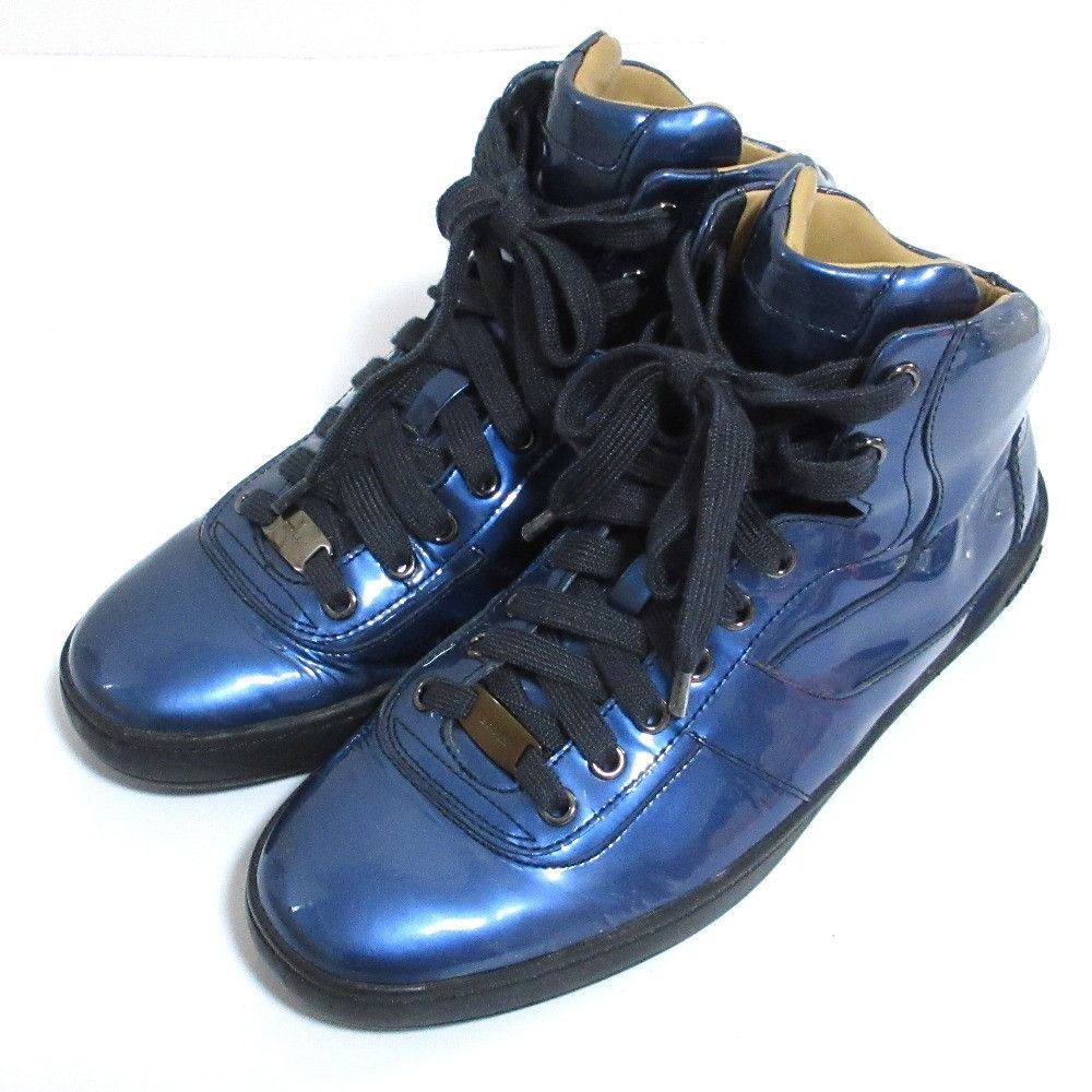 Bally Bally Bally EROY Patent Leather High Cut Sneakers Leather Shoes EROY DUTY FREE for USA Size ONE SIZE - 1 Thumbnail