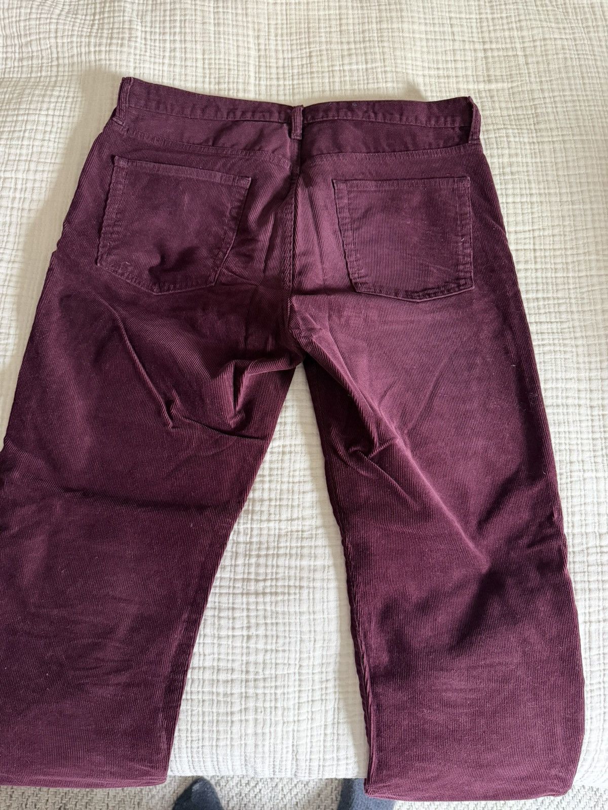 Gap GAP Maroon Corduroy Pants Size US 33 - 2 Thumbnail
