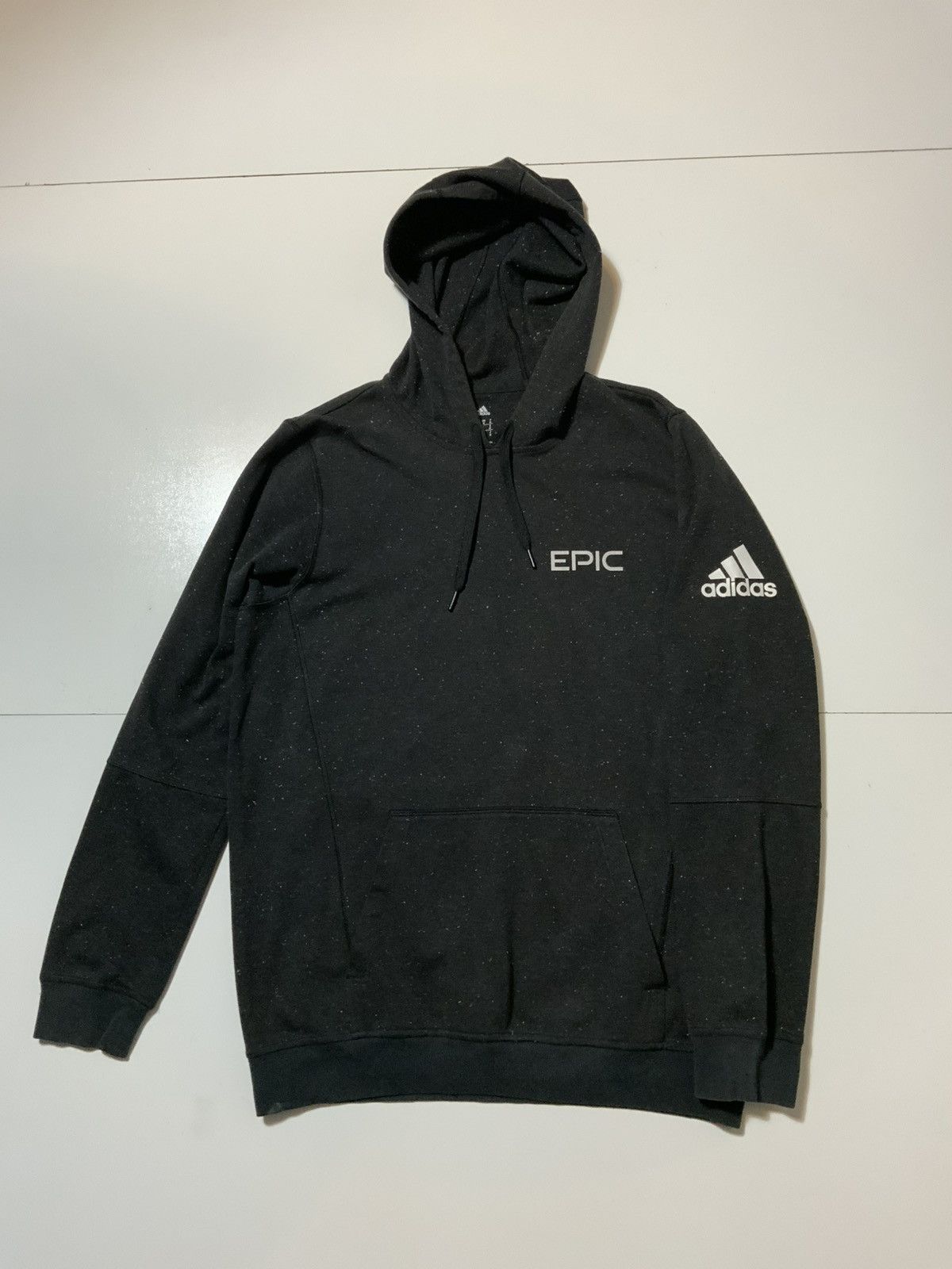 Adidas Adidas Essentials Epic Speckled Charcoal Pullover Hoodie Size US M / EU 48-50 / 2 - 1 Thumbnail