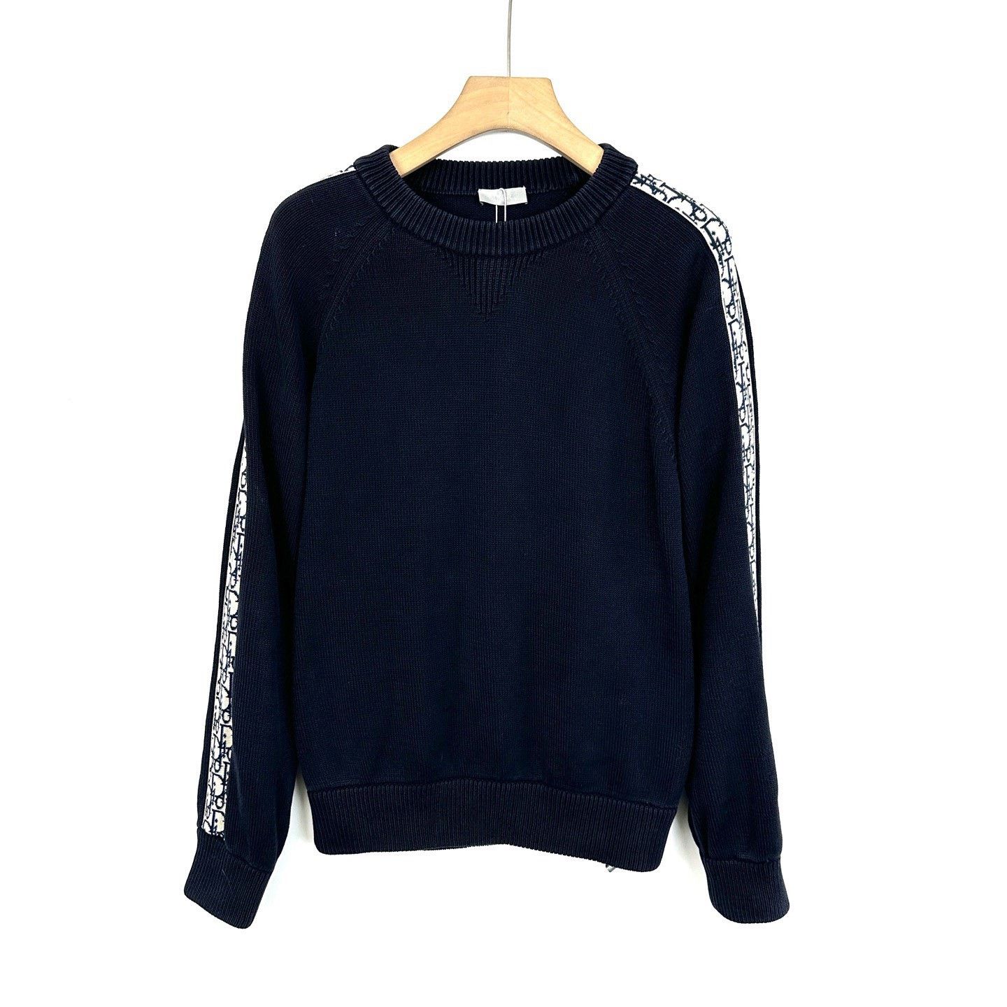 Dior Dior Black Side Panel Oblique Wool Knit Size S / US 4 / IT 40 - 1 Thumbnail
