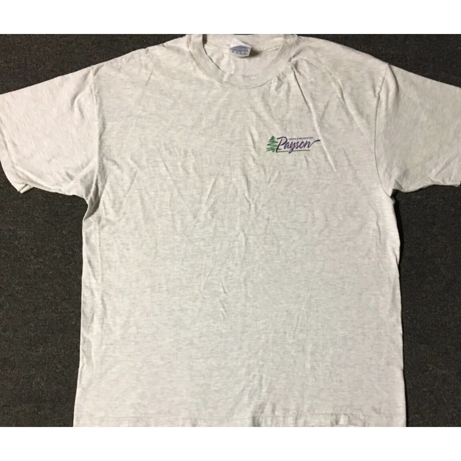Champion VINTAGE Payson Arizona Softball Champions Shirt XL Gray Single Stitch T-Shirt Men 90s Grunge School Baseball Track & Field USA USA Size US XL / EU 56 / 4 - 2 Thumbnail