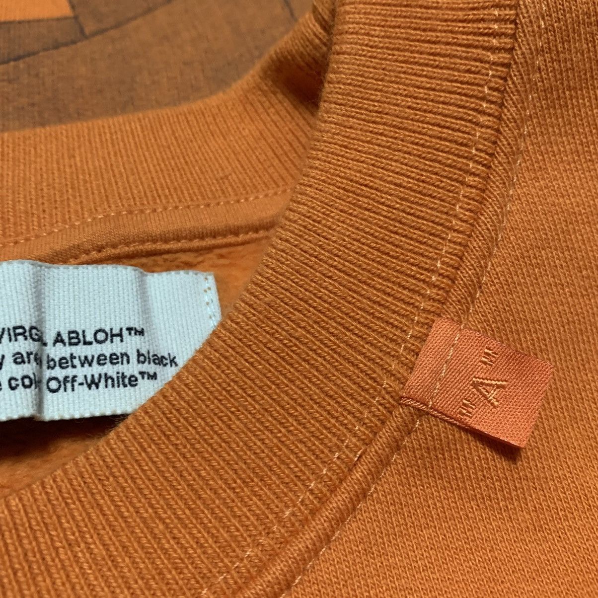 Off-White Off White Medium Arrows Graphic Orange Sweatshirt Crewneck Size US M / EU 48-50 / 2 - 6 Thumbnail