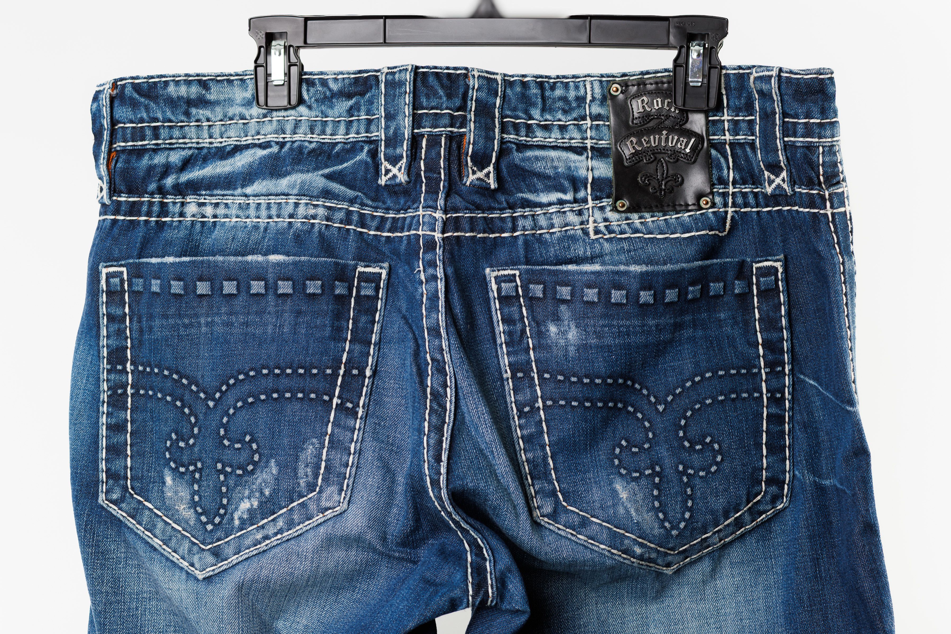 Rock Revival Rock Revival “Mason” RE8664R Straight Jeans — Men’s 36x32 Size US 36 / EU 52 - 6 Thumbnail