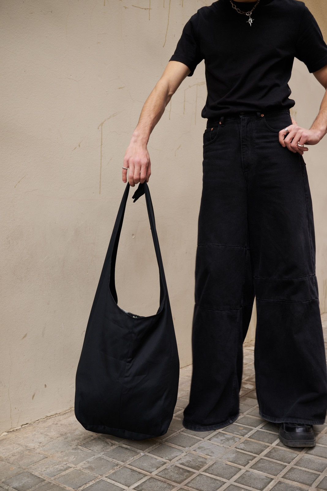 Handmade Shopper military bag Shoulder Tote bag hand made in Ukraine Size ONE SIZE - 6 Thumbnail