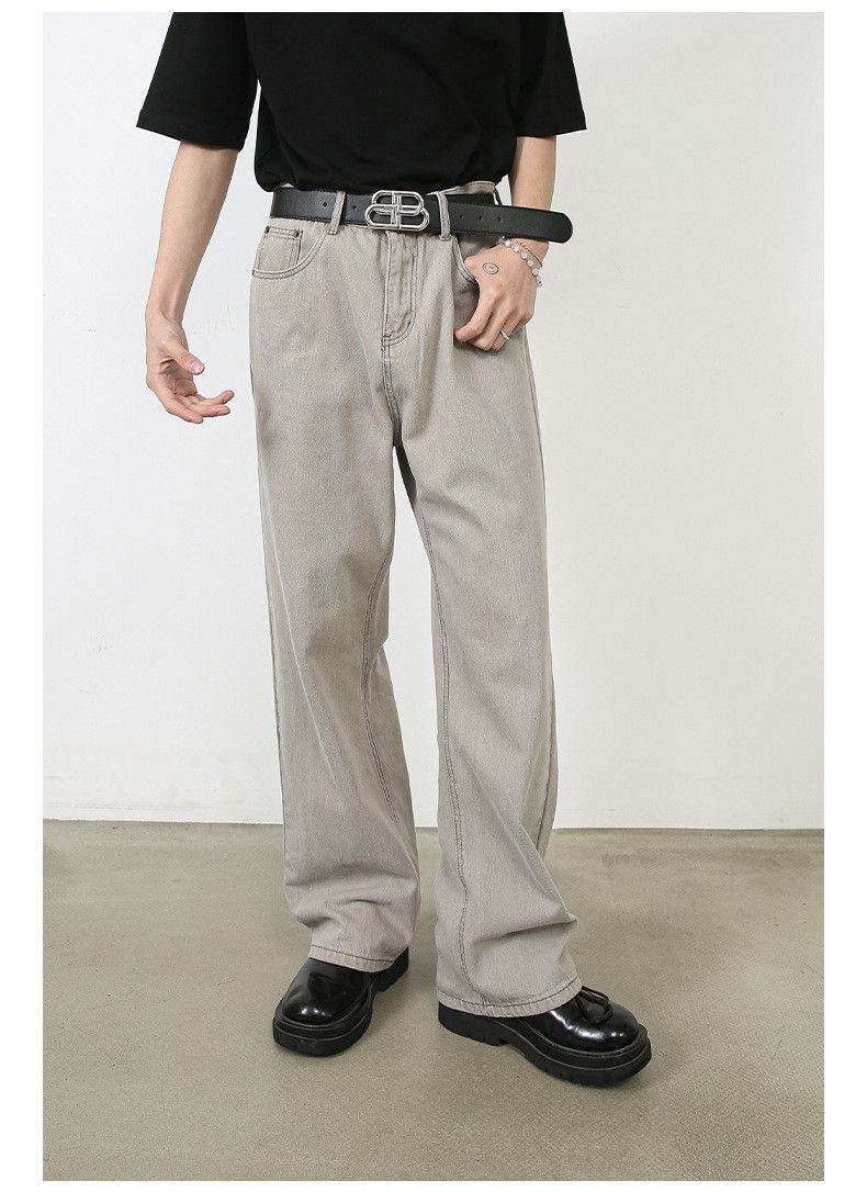 Designer × Japanese Brand Men's American washed vintage light grey jeans Size US 32 / EU 48 - 3 Thumbnail