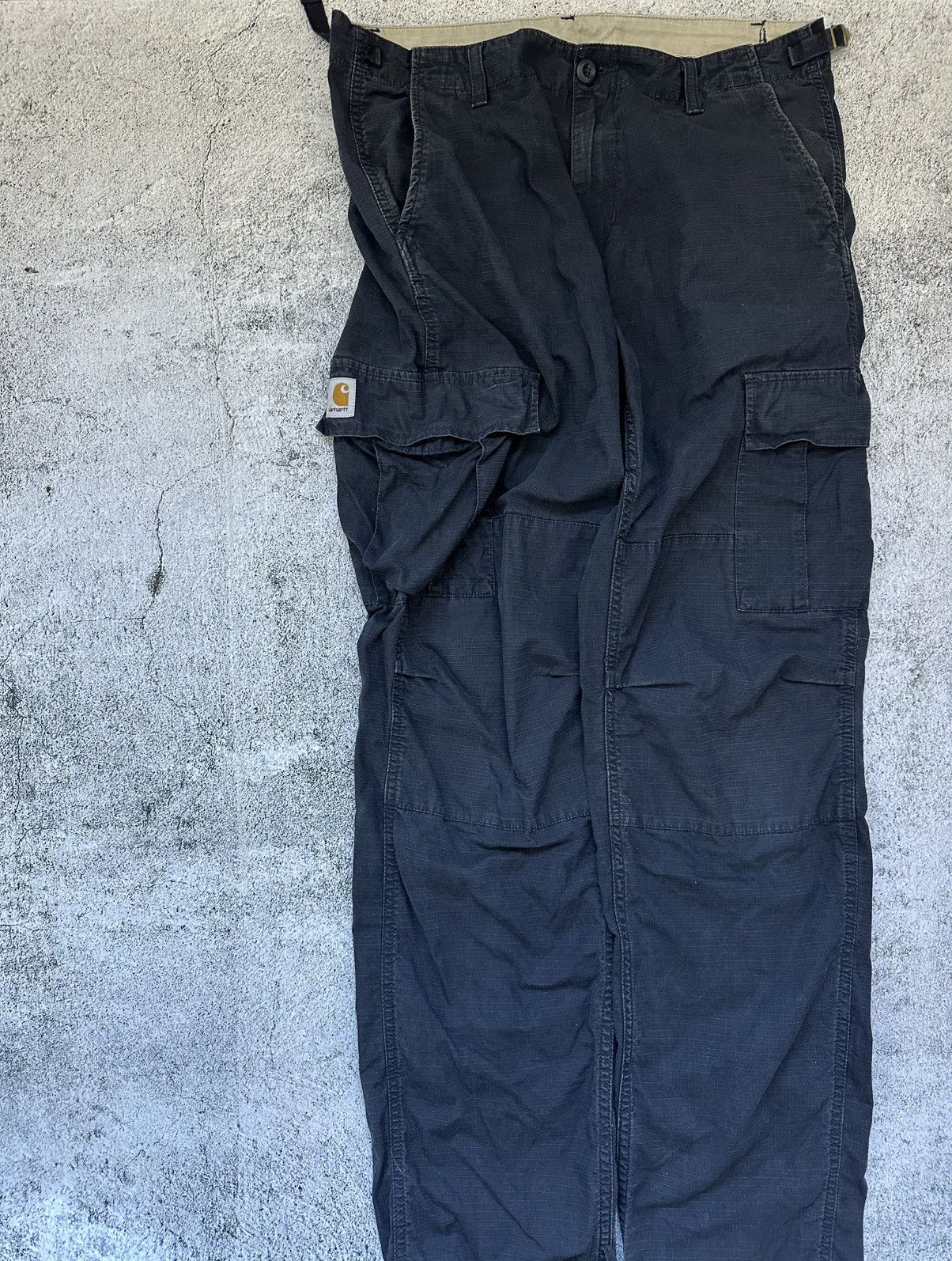 Carhartt Carhartt Aviation Pants 33x34 Men’s Blue Logo Size US 33 - 3 Thumbnail