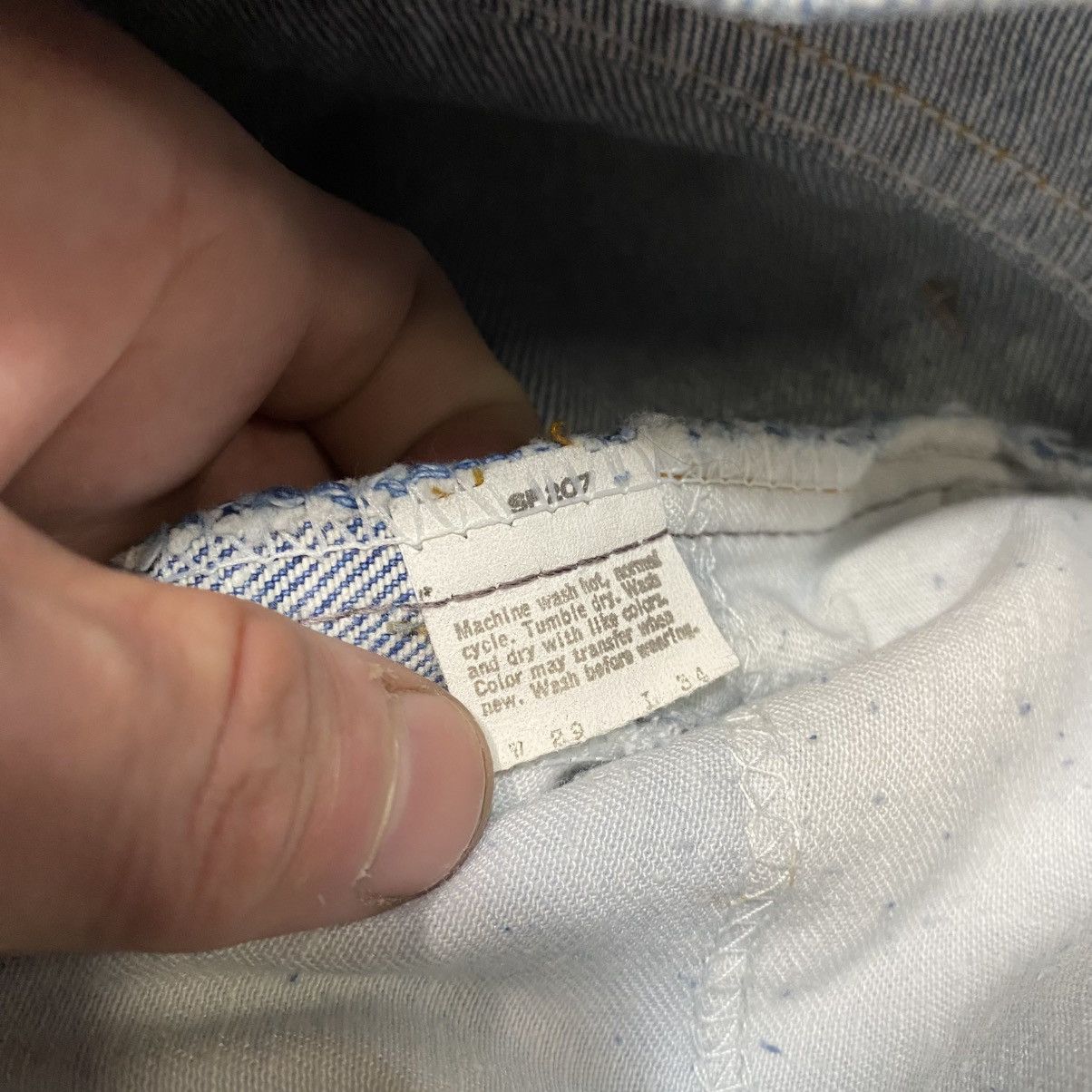 Levi's × Vintage Vintage Levi’s 509 Orange Tab Straight Leg Jeans USA NWT 80s Size US 28 / EU 44 - 6 Thumbnail