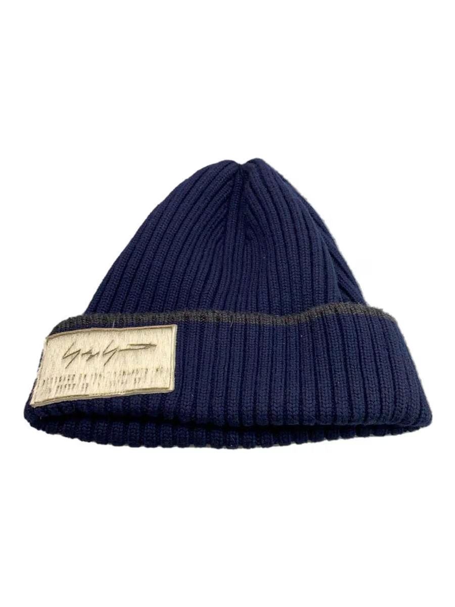 Yohji Yamamoto Ribbed Patch Knit Wool Beanie Size ONE SIZE - 1 Thumbnail