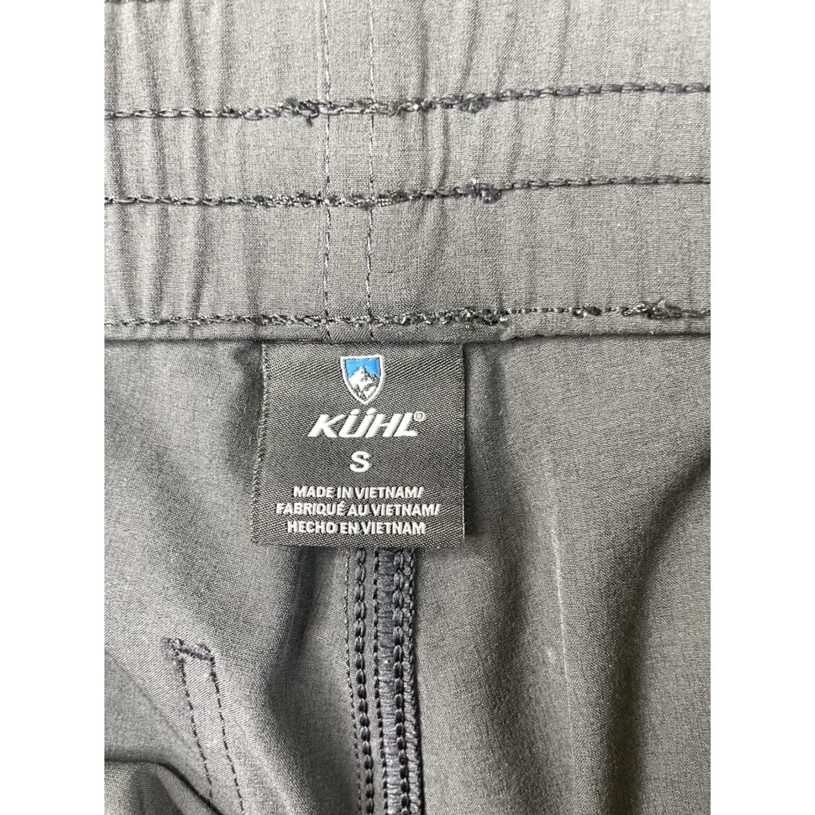 Vintage KUHL Freeflex Pants Men's Small Dark Storm Gray Outdoors Jogger Drawstring Regular Half Zip Logo Pocket 5 Size US 29 - 7 Thumbnail