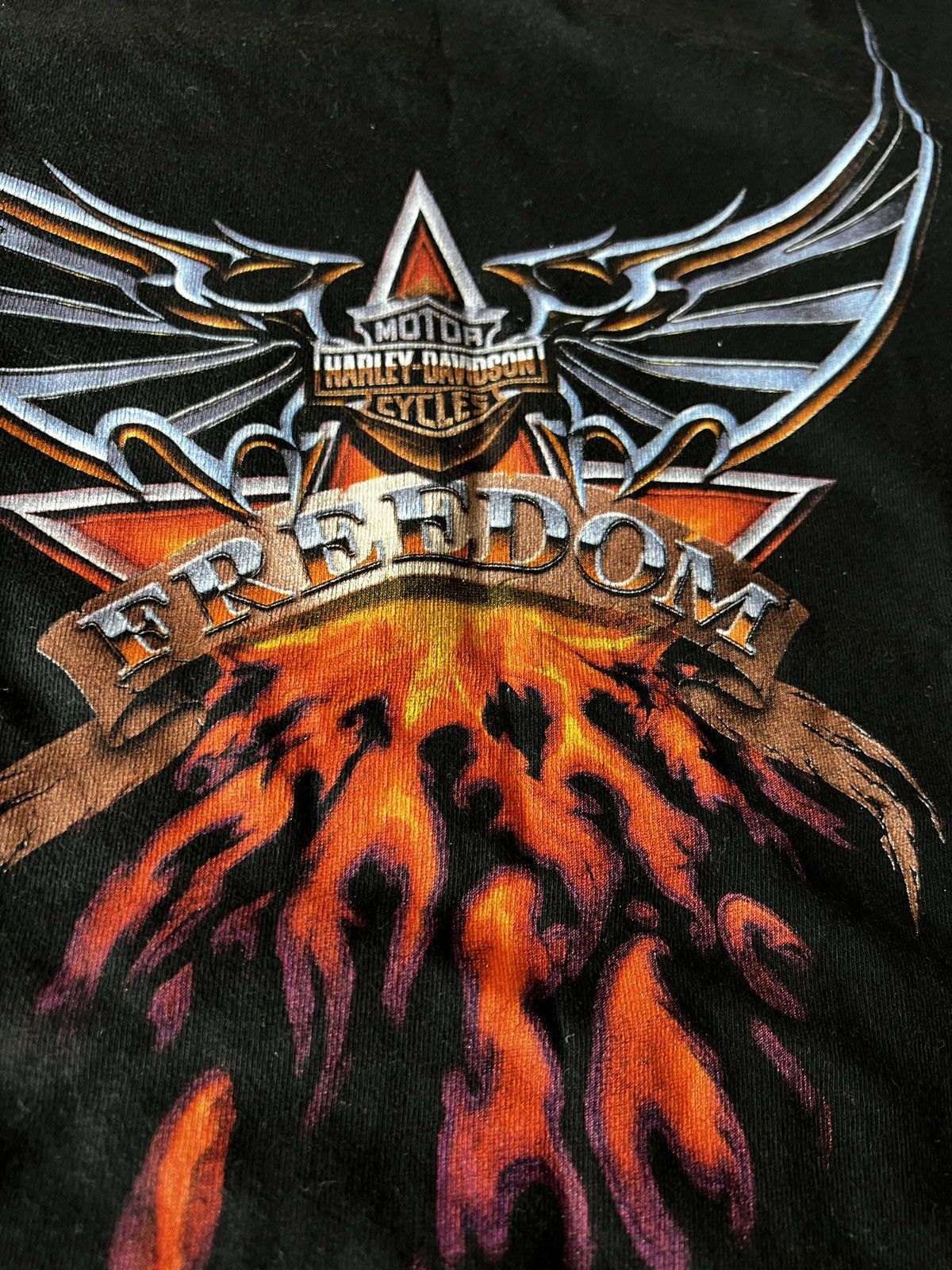 Harley Davidson × Vintage Vinatge Harley Davidsin Tee Size US L / EU 52-54 / 3 - 4 Thumbnail