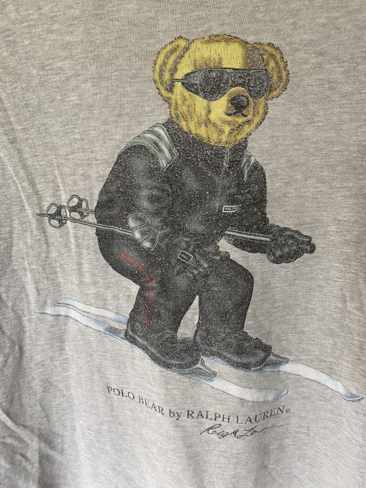 Polo Ralph Lauren 1990s Polo Bear Polo Ski tee Size US M / EU 48-50 / 2 - 4 Thumbnail