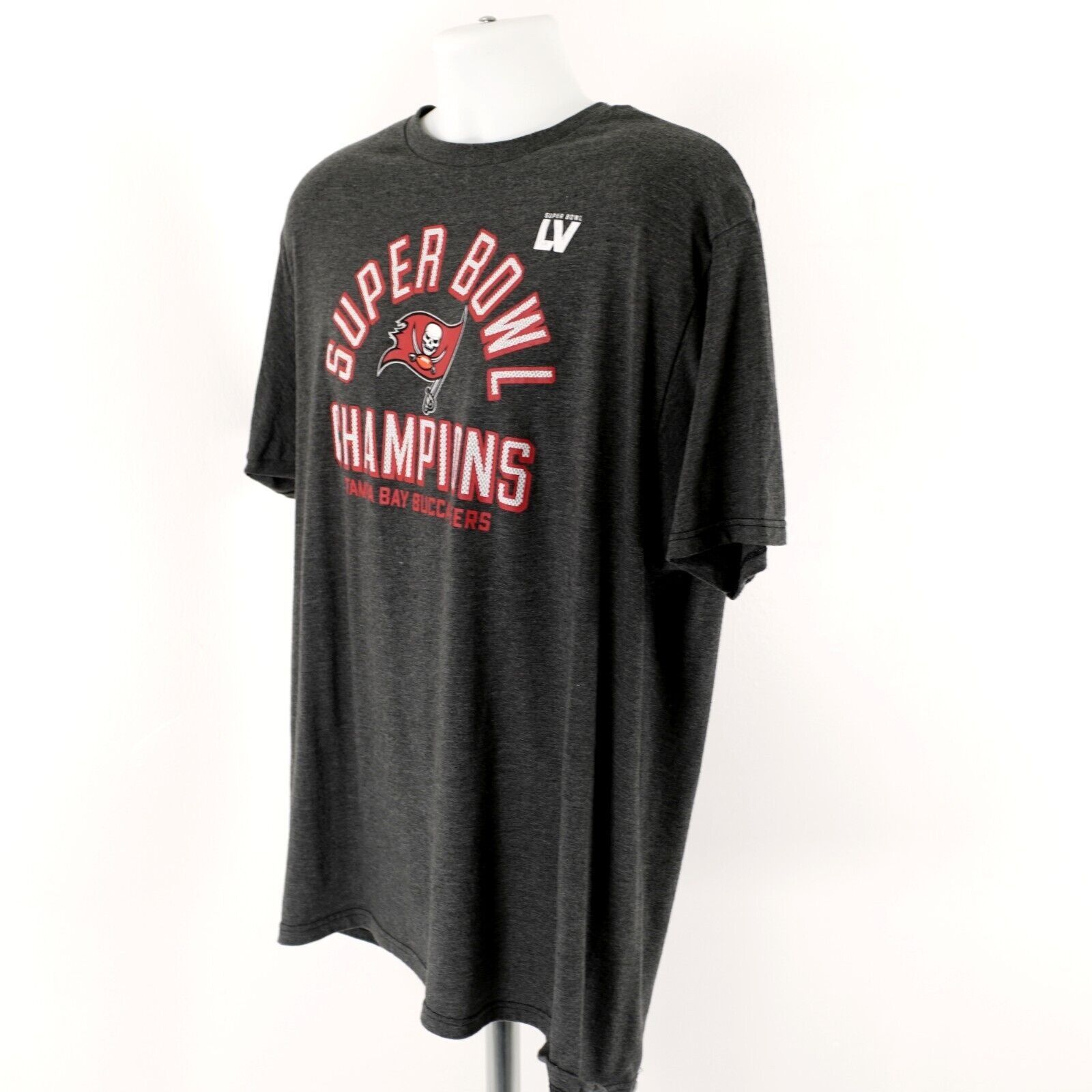 NFL NFL Optima Gray Buccaneers Super Bowl Champions LV XL T-Shir Size US XL / EU 56 / 4 - 10 Thumbnail