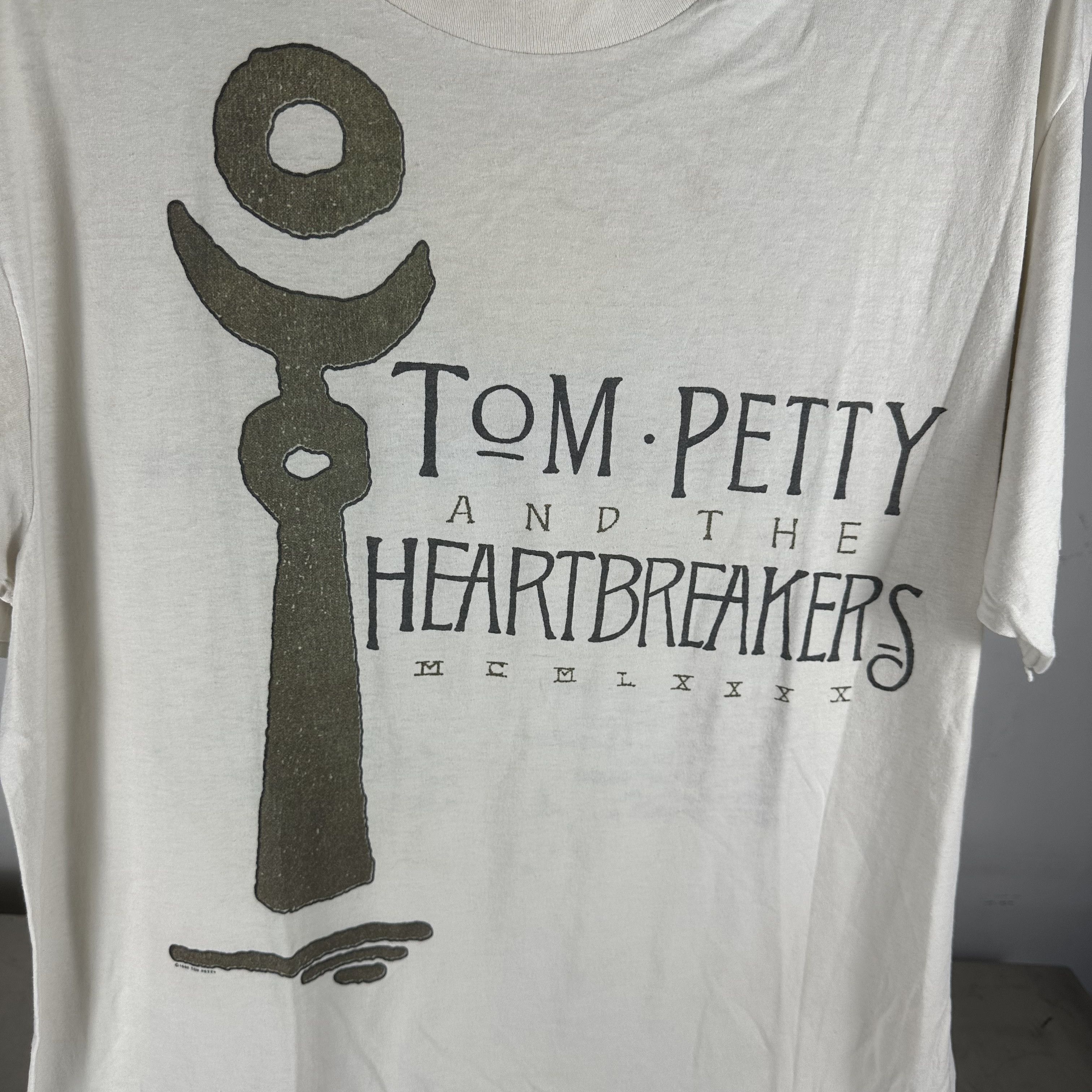 Vintage 1990 Tom Petty and The Heartbreakers Tour Concert T-shirt Size US XL / EU 56 / 4 - 2 Thumbnail