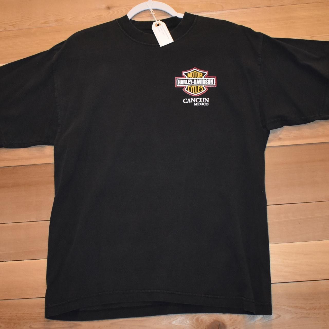 Harley Davidson Vintage 1990's Harley Davidson Cancun, Mexico Tee Size US XL / EU 56 / 4 - 2 Thumbnail