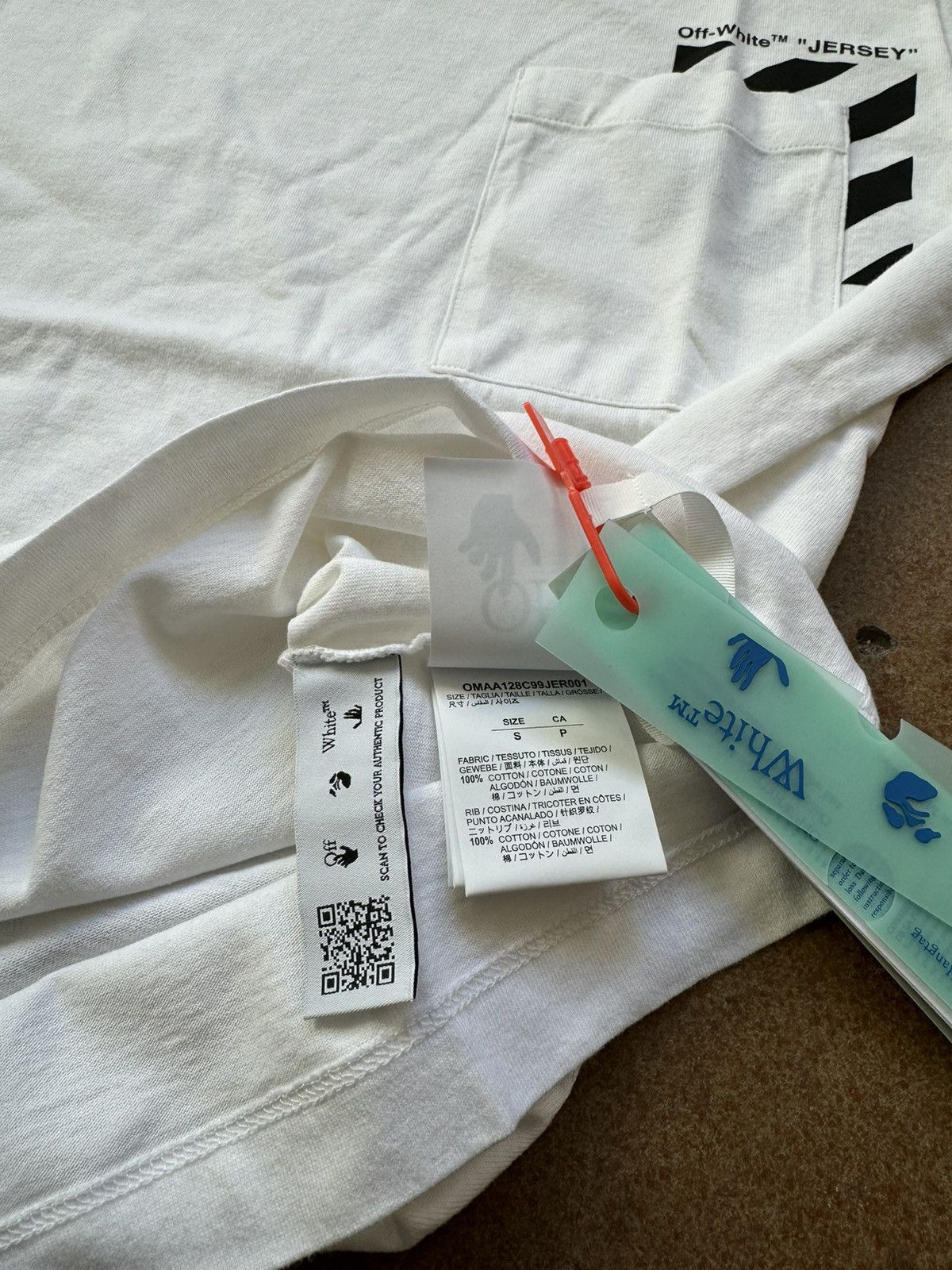 Off-White Off-White Diag Pocket Tee White Small Size US S / EU 44-46 / 1 - 10 Thumbnail