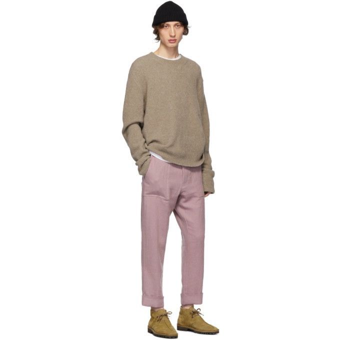 Nanushka Nanushka Gauis Linen Pink Trousers Size US 34 / EU 50 - 1 Thumbnail