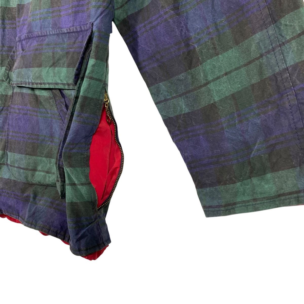 Polo Ralph Lauren × RRL Ralph Lauren × Vintage Vintage 90s Polo Ralph Lauren Oilskin Waxed Plaid Field Size US L / EU 52-54 / 3 - 5 Thumbnail