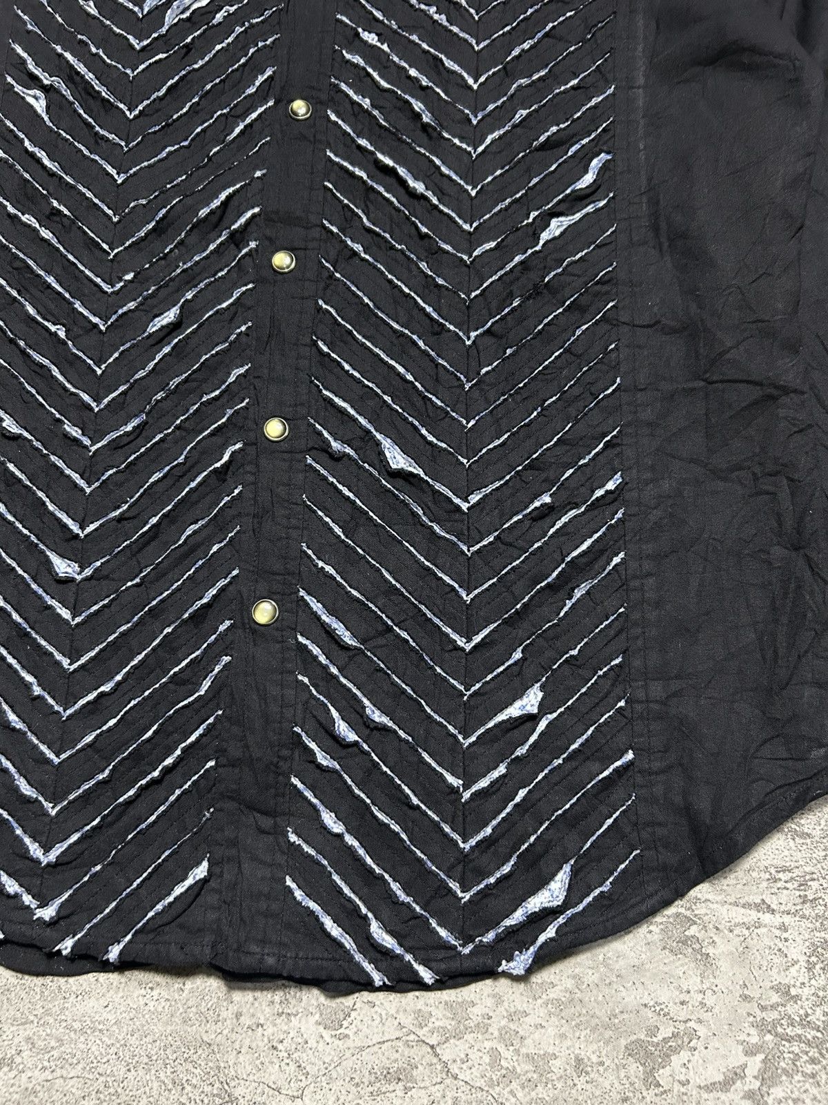 In The Attic In The Attic 3D Chevron Stripe Shirt Vkei Style Size US M / EU 48-50 / 2 - 3 Thumbnail