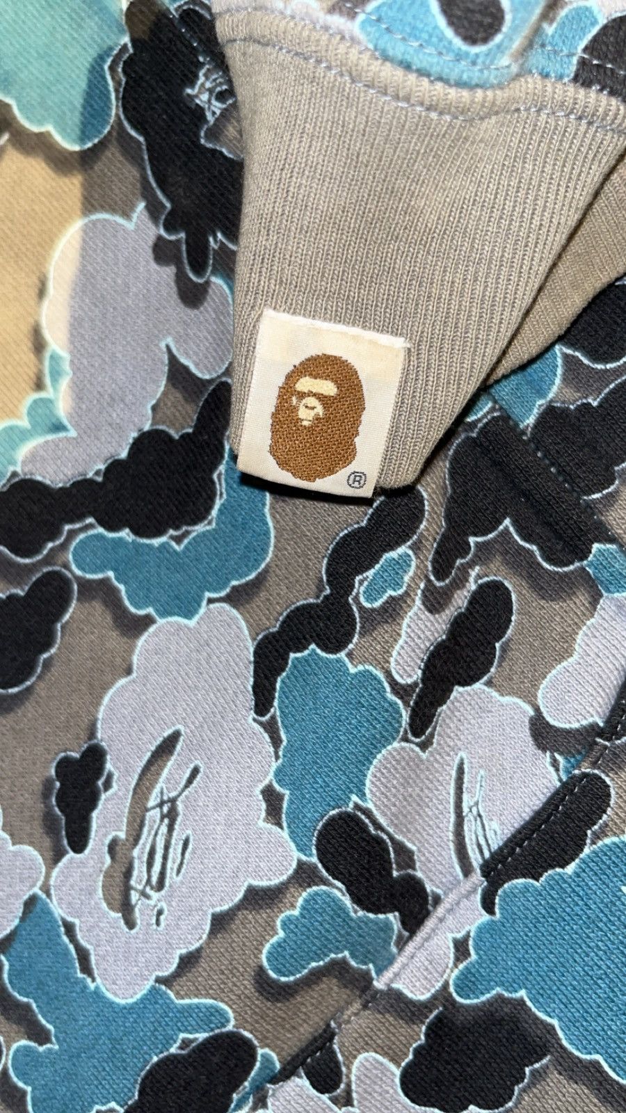Bape Bape x Kaws Cloud Camo Full Zip Hoodie Size US M / EU 48-50 / 2 - 5 Thumbnail
