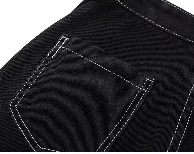 Japanese Brand × Jean Retro workwear multi-pocket wide-leg jeans Size US 34 / EU 50 - 4 Thumbnail
