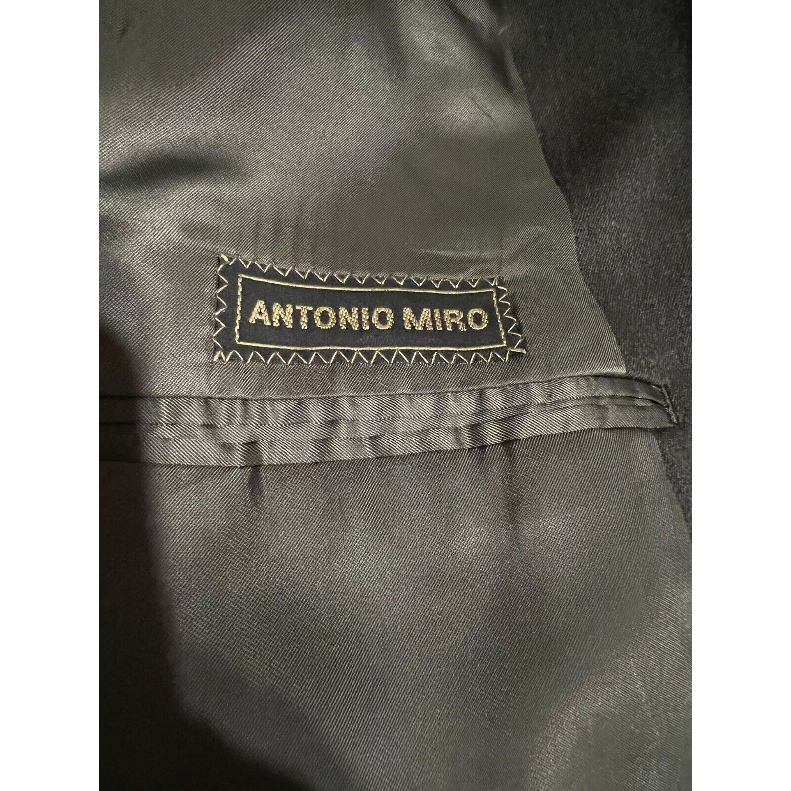 ANTONIO MIRO ANTONIO MIRO BARCELONA GREY 100% Wool BLAZER JACKET 44R Size 44R - 4 Thumbnail