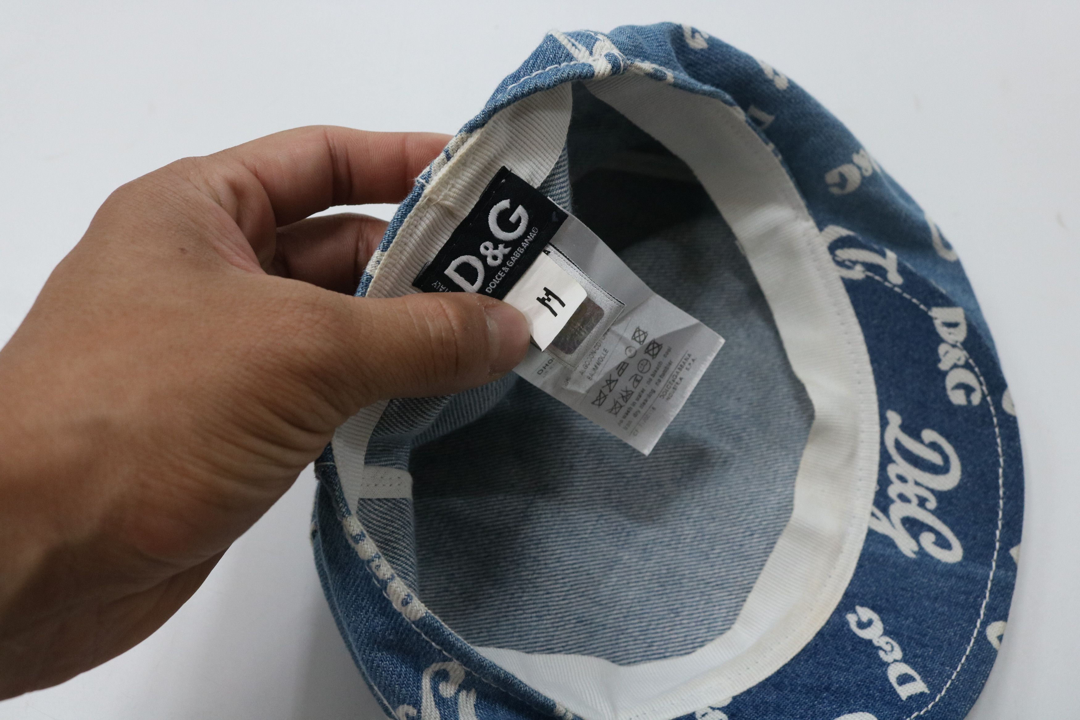 Dolce & Gabbana DOLCE & GABBANA Denim Hunting Cap Size ONE SIZE - 6 Thumbnail