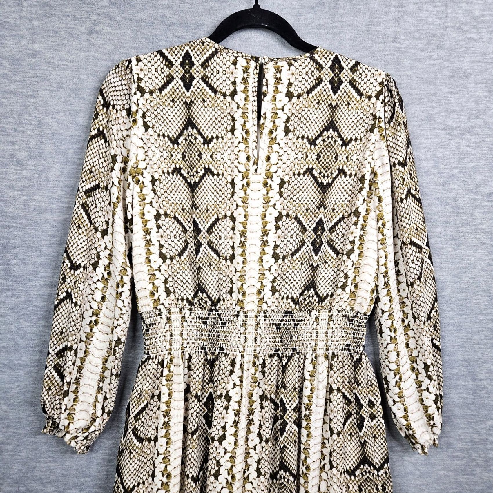 J.Crew J.CREW Cinched Waist Snakeskin Glendale Long Sleeve Dress XS Girls? Size XS / US 0-2 / IT 36-38 - 7 Thumbnail