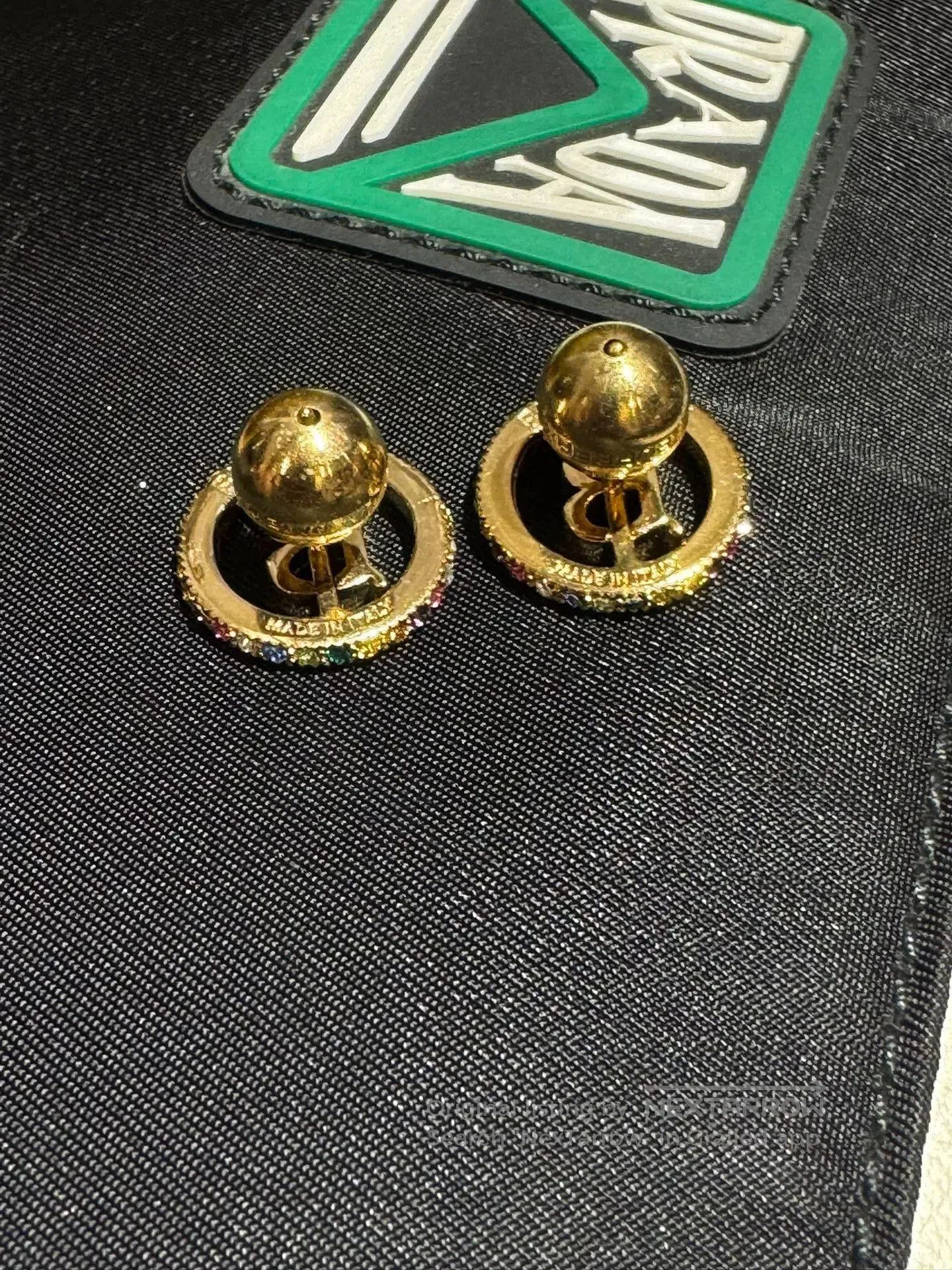 Burberry Burberry Colorful Diamond Earrings and Ring. Size ONE SIZE - 5 Thumbnail