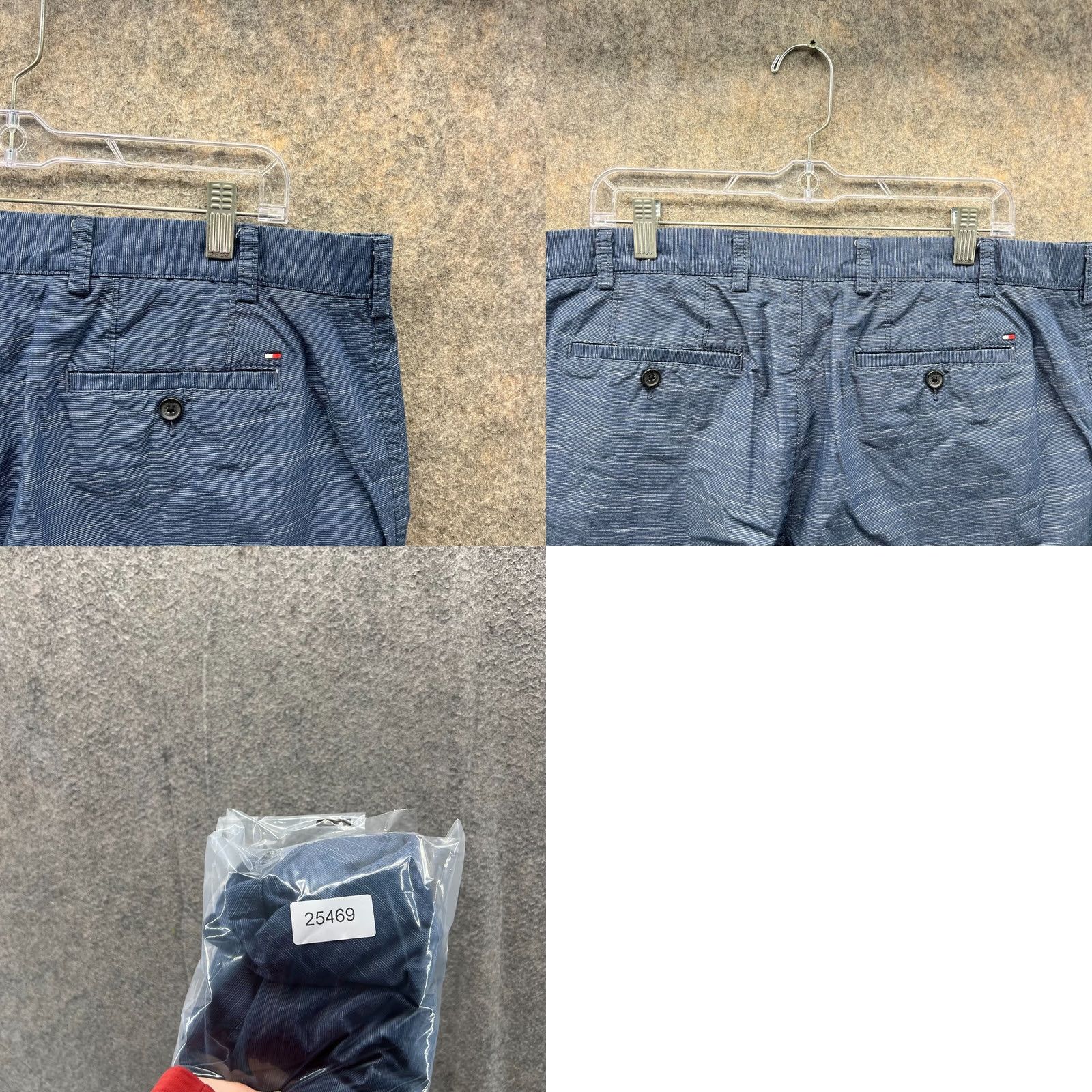 Tommy Hilfiger Tommy Hilfiger Shorts Men 38 Chino Flat Casual Cotton Heather Blue Golf Casual Mens Shorts 38 Blue Cotton Chino Front Pocket Button Size US 38 / EU 54 - 9 Thumbnail