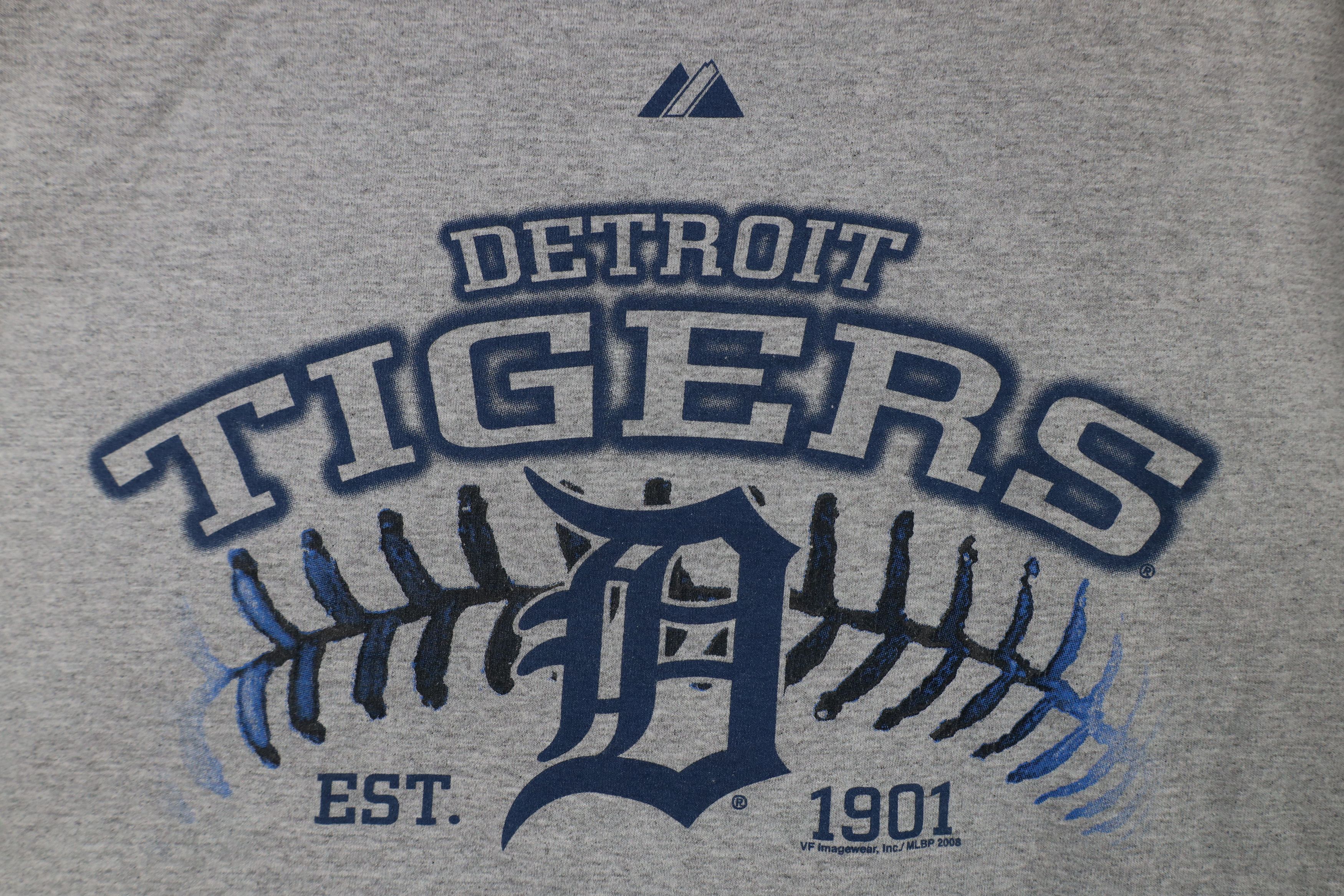 Majestic × Vintage Vintage Y2K Majestic Spell Detroit Tiger Baseball T-Shirt Size US L / EU 52-54 / 3 - 4 Thumbnail