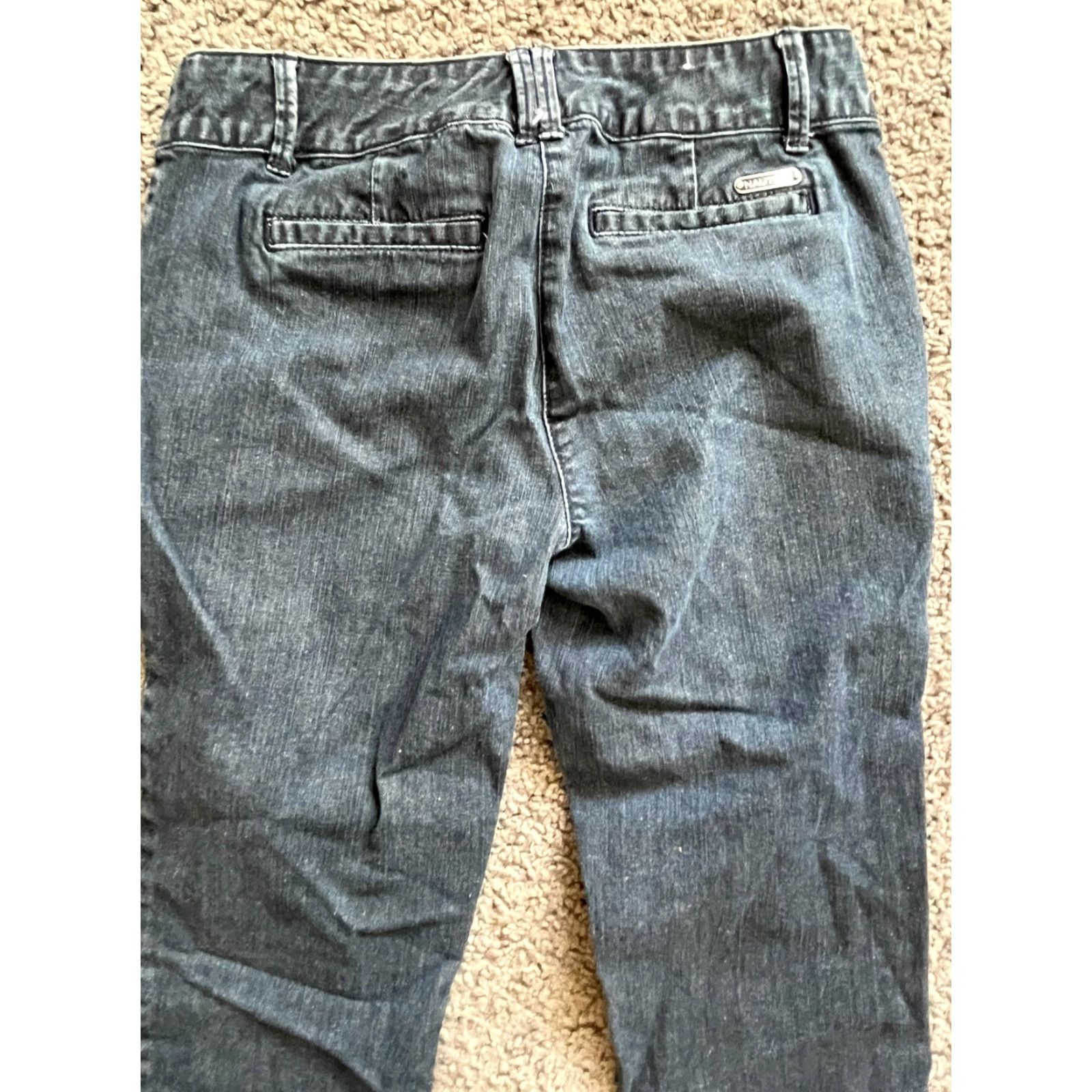 Nautica Nautica Dress Pants Women 2 Blue Denim Flat Front Mid-Rise Classic Formal Skinny Pants Women Regular Size 2 Blue Size 26" / US 2 / IT 38 - 2 Thumbnail