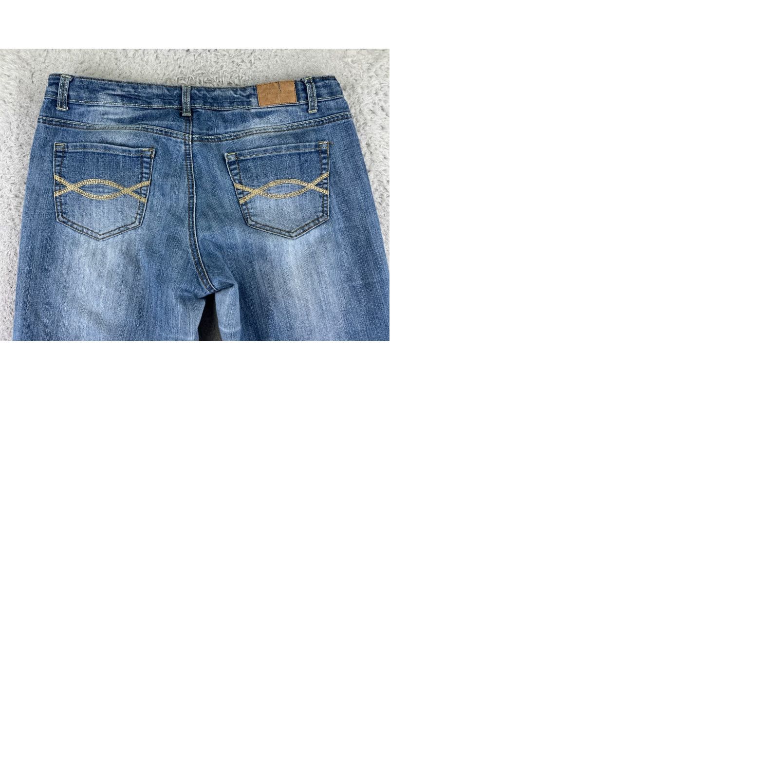 Cherokee Cherokee Jeans Bootcut Womens 12 Blue Denim 29x30 Regular Low Rise Cotton 5-Pocket Design Size 34" / US 12 / IT 48 - 10 Thumbnail