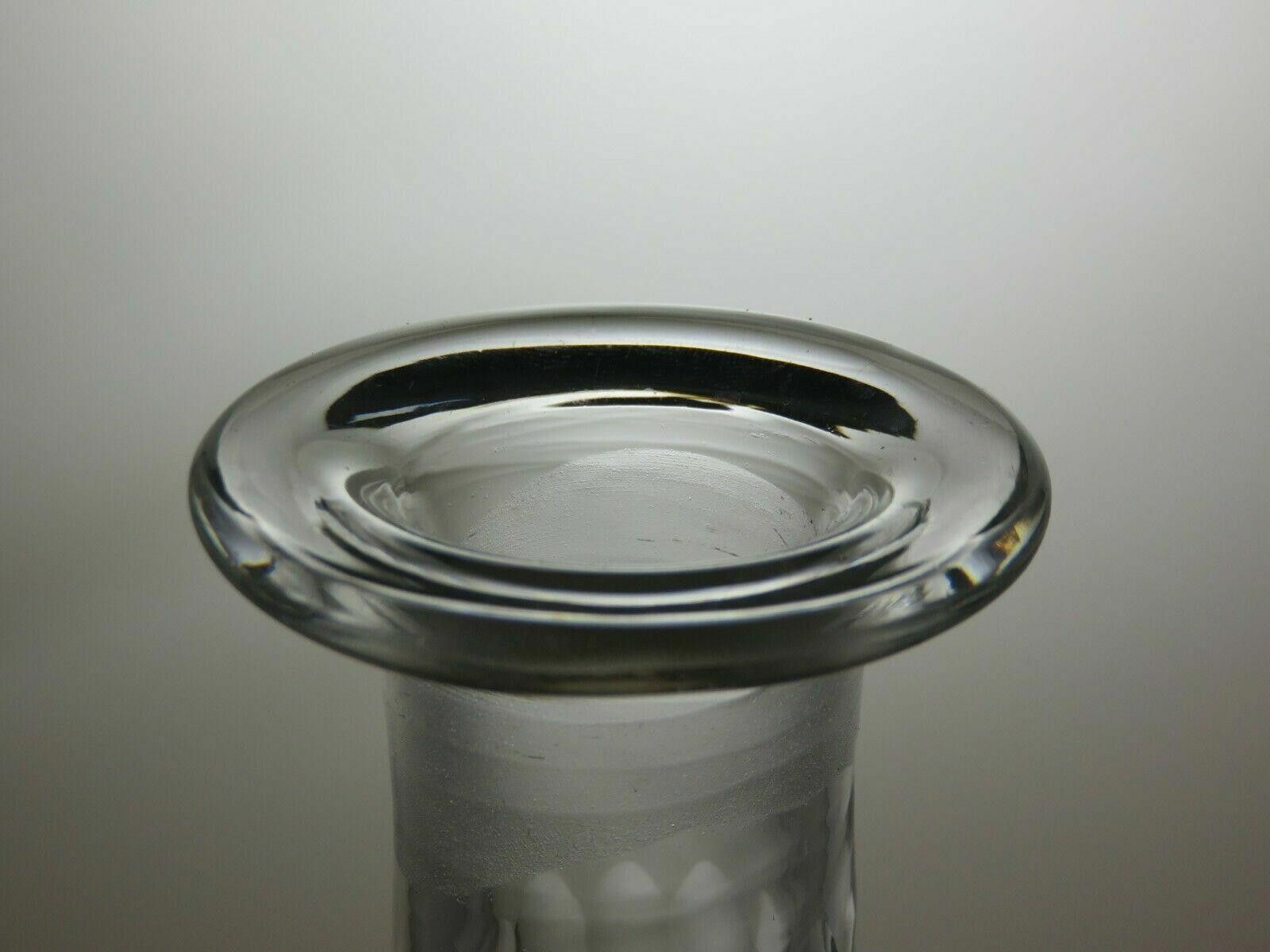 The Unbranded Brand Wordsley Lead Crystal Cut Glass Round Decanter 11" Size ONE SIZE - 7 Thumbnail