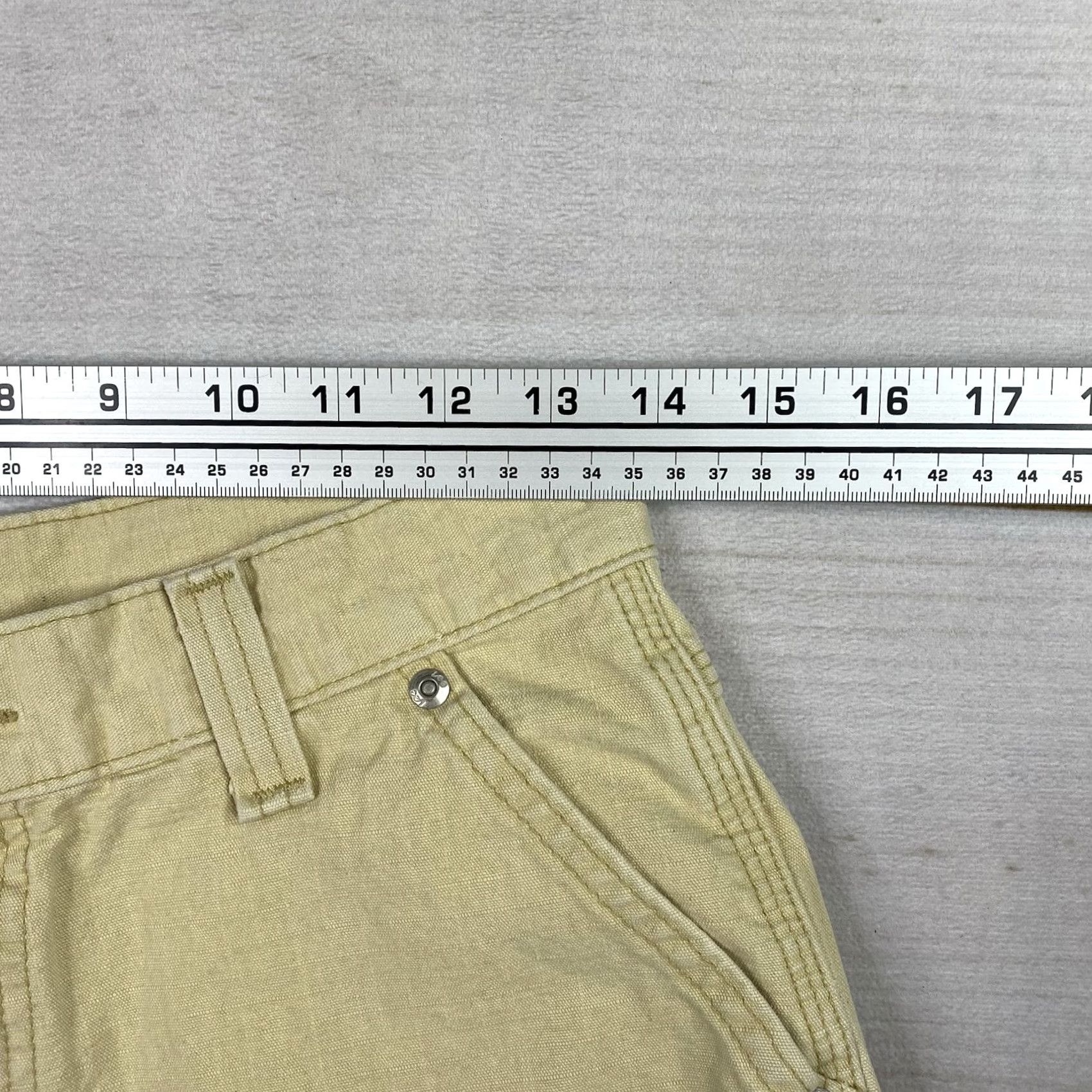 Lee VINTAGE Lee Dungarees Short High-Quality? 10 Sunsplash Yellow Carpenter Utility NWT Women Size 32" / US 10 / IT 46 - 4 Thumbnail