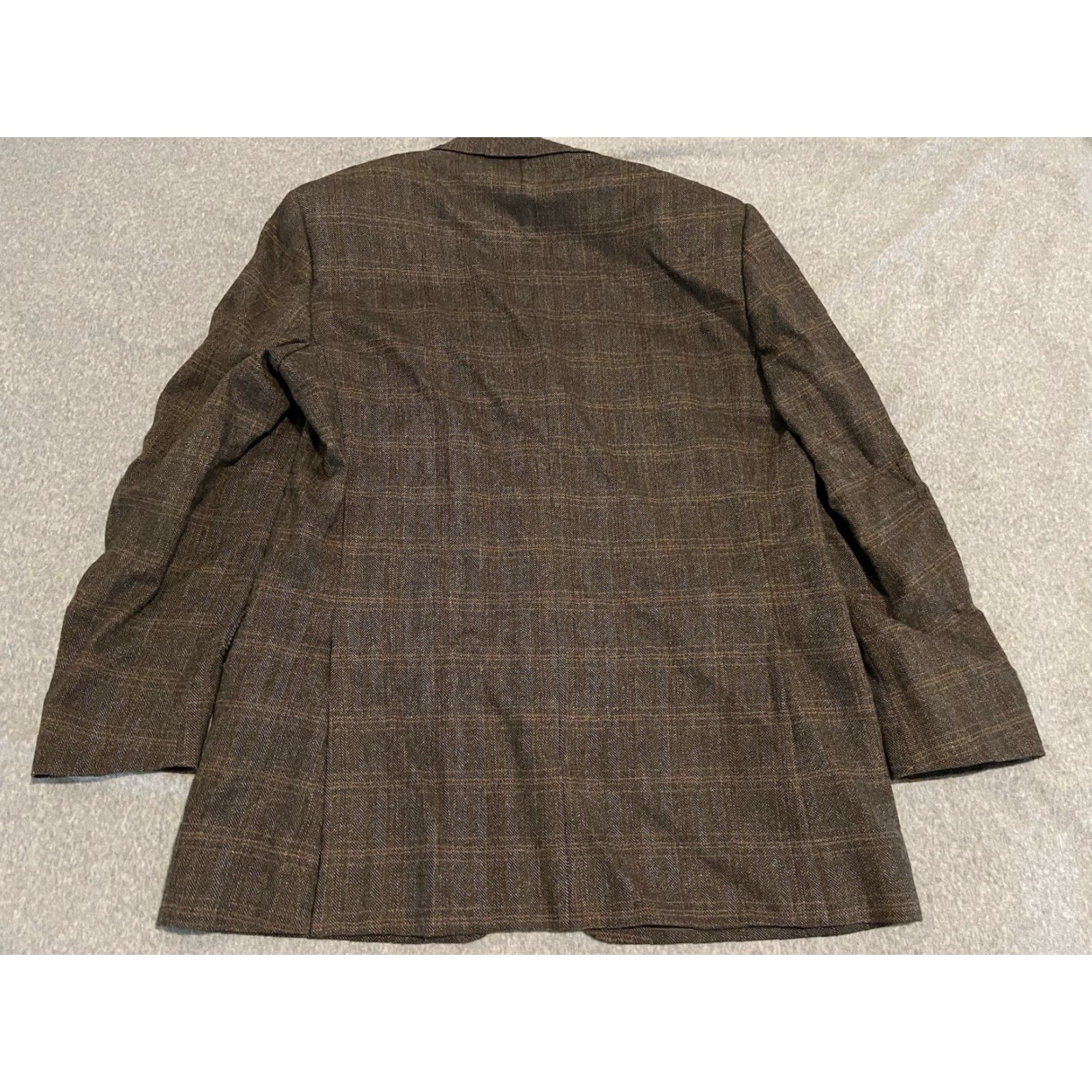 Ermenegildo Zegna Ermenegildo Zegna Blazer Shirt Sport Coat Plaid Wool Mohair Cashmere Mens 44 Multicolor 3 Button Size 44R - 7 Thumbnail