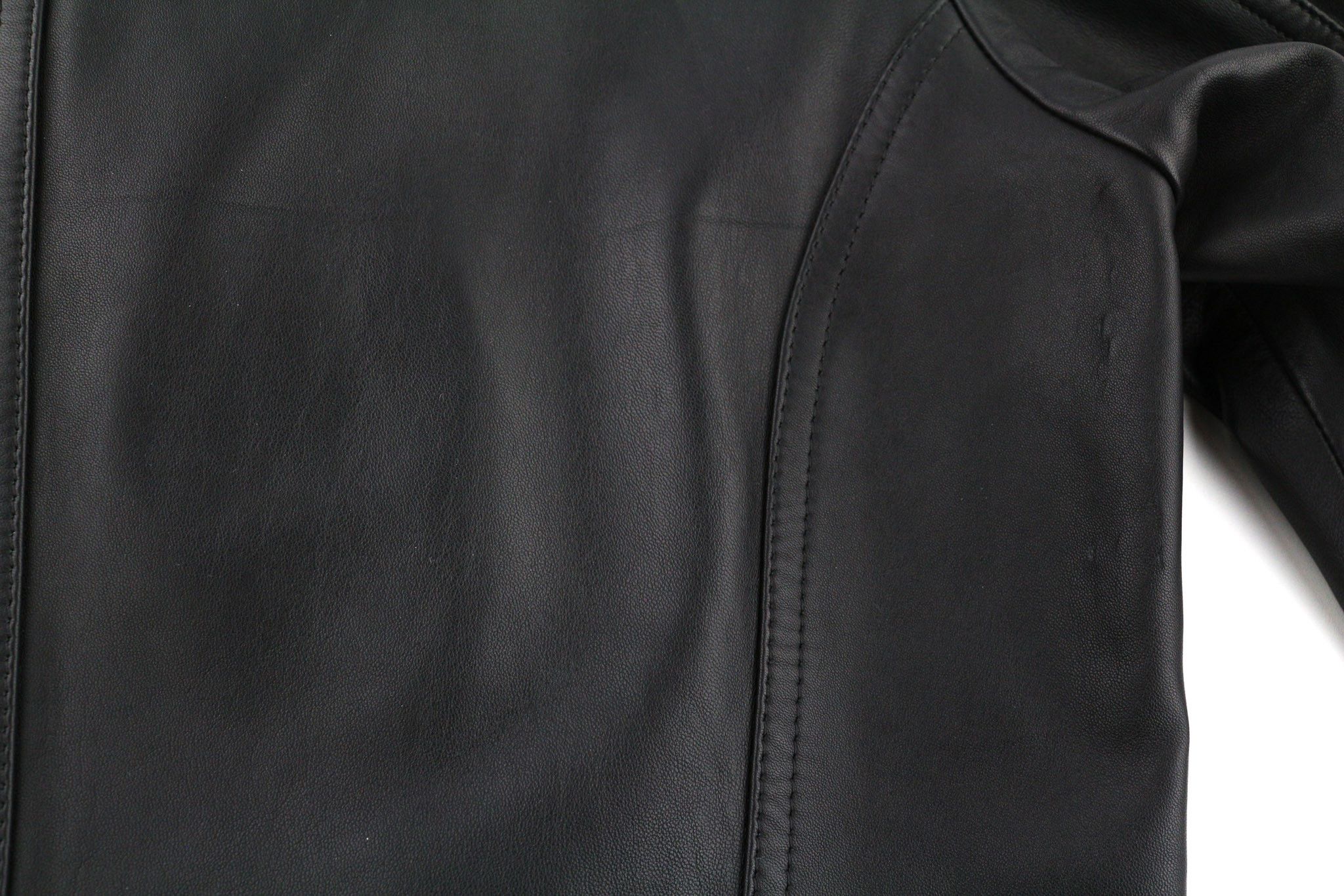 Diesel R-PUSMIR M Black Sheep Leather Zip Lined Jacket 81721 Size US M / EU 48-50 / 2 - 13 Thumbnail