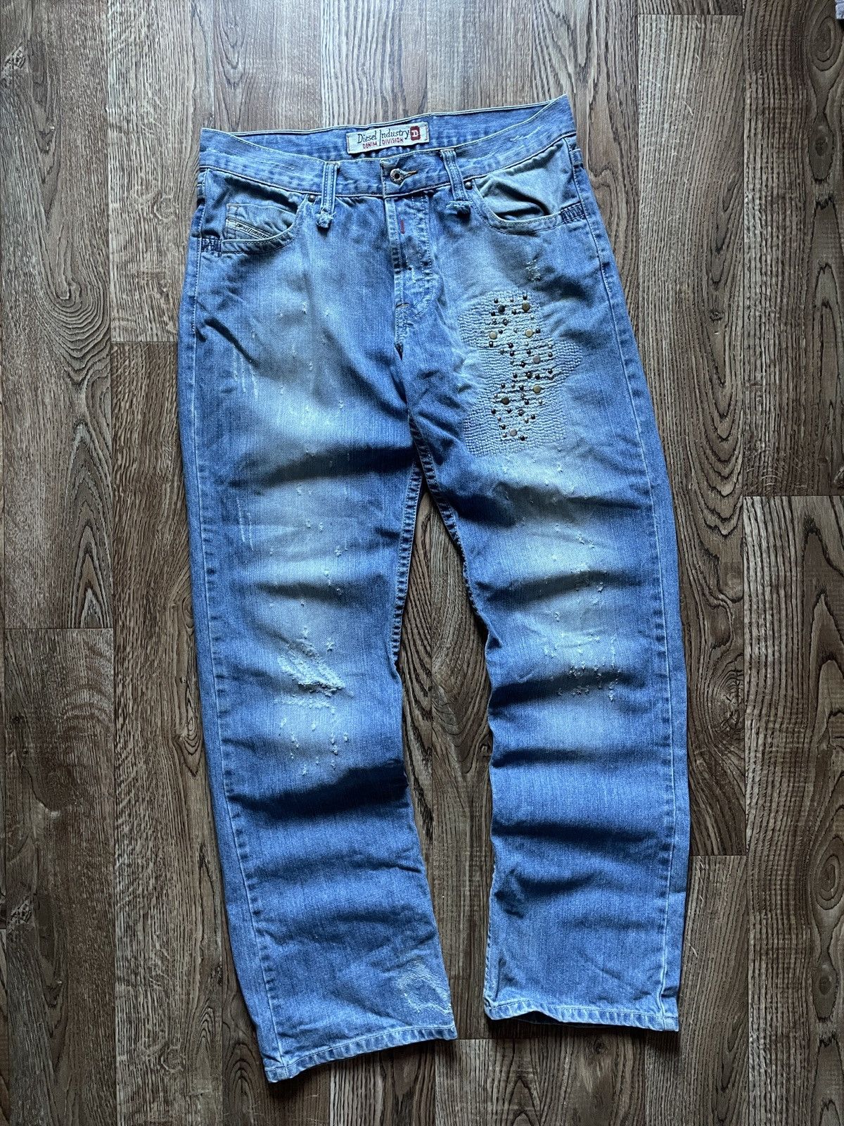 Diesel VTG HYSTERIC GLAMOUR STYLE WASHED DIESEL JEANS 90s Size US 34 / EU 50 - 3 Thumbnail