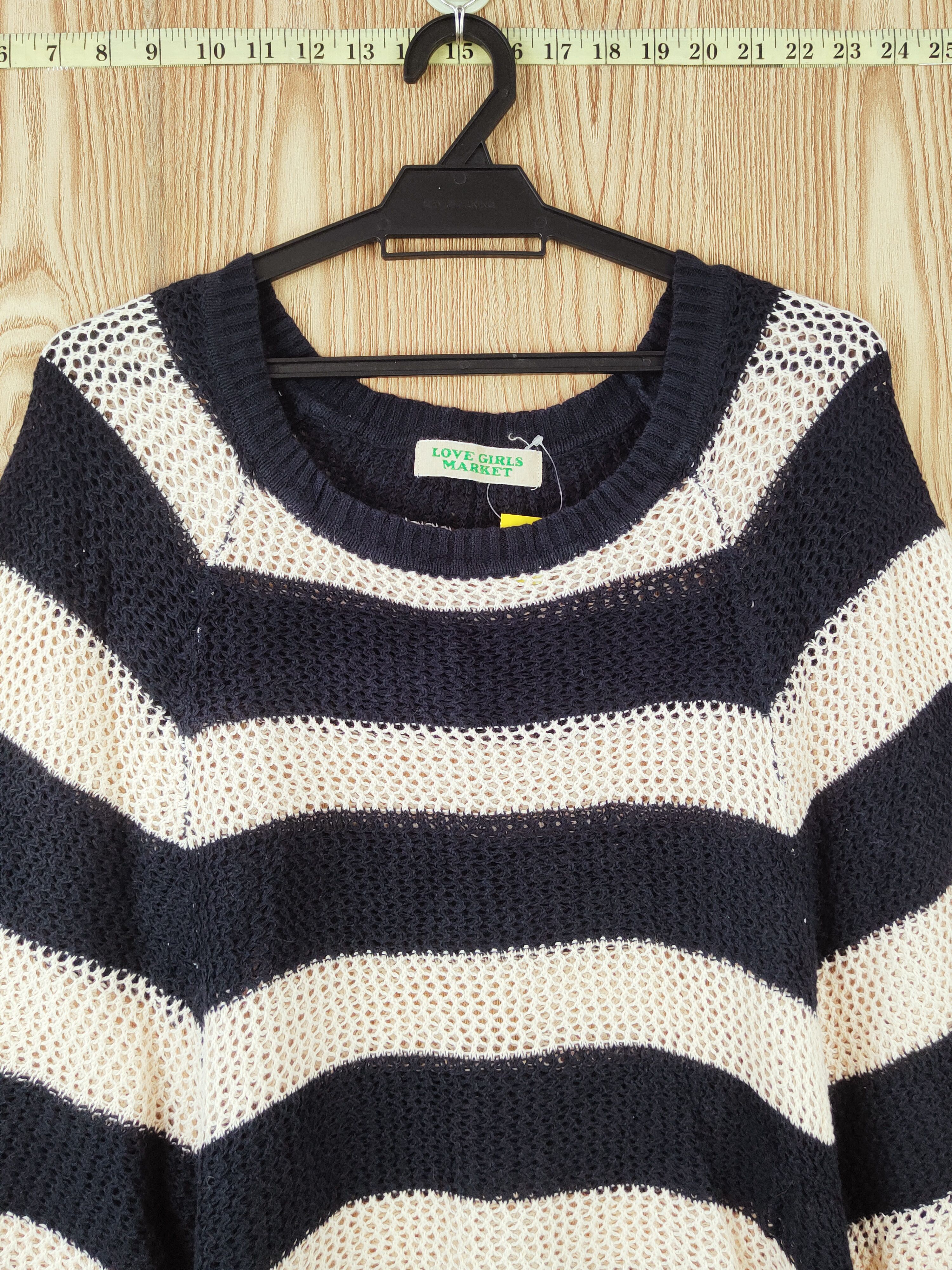 Homespun Knitwear Love Girls Market Crochet Mesh Net Knitwear Crop Tops #W681 Size M / US 6-8 / IT 42-44 - 2 Thumbnail