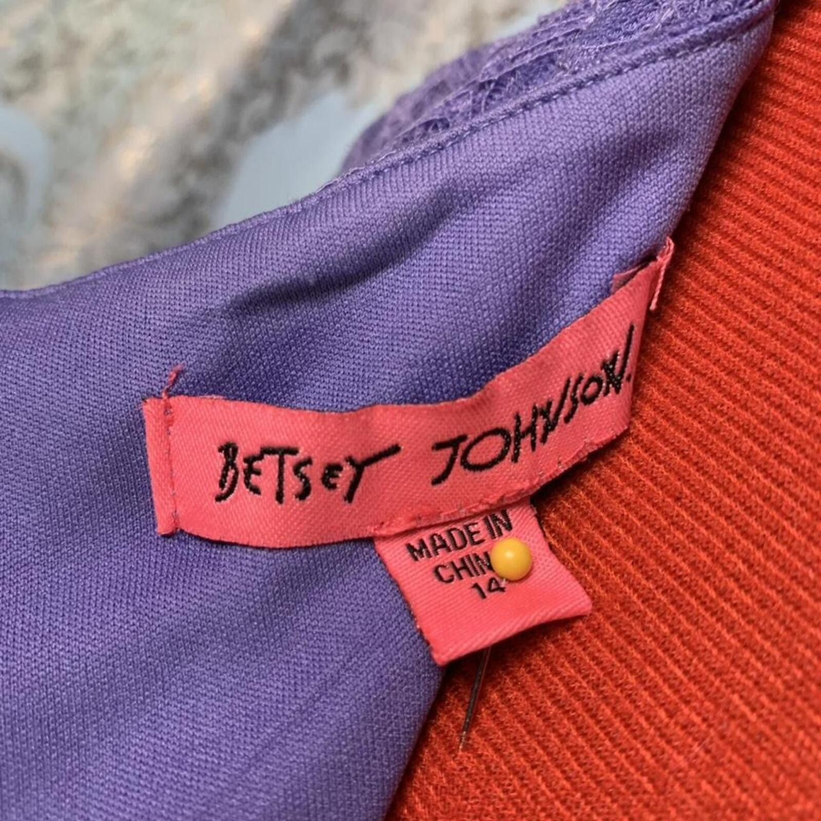 Other Vintage Betsy Johnson tiered purple lace maxi dress! Size XL / US 12-14 / IT 48-50 - 8 Thumbnail