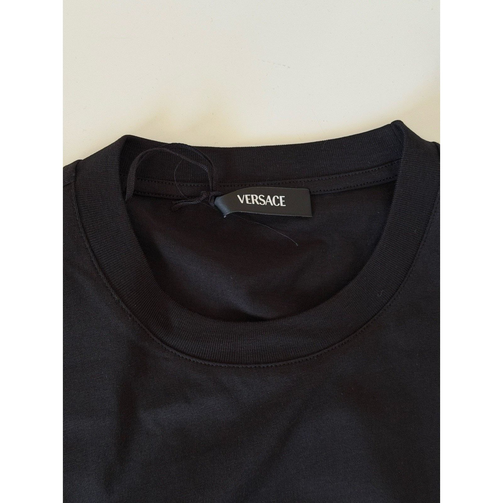 Versace Versace Print Cotton Jersey T-Shirt Black/White XL 1014427 Size US XL / EU 56 / 4 - 6 Thumbnail