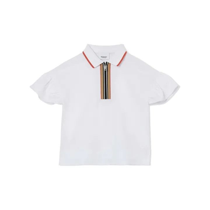 Burberry Burberry Classic Striped Half-Zip Polo Shirt 0079 Size L / US 10 / IT 46 - 1 Thumbnail