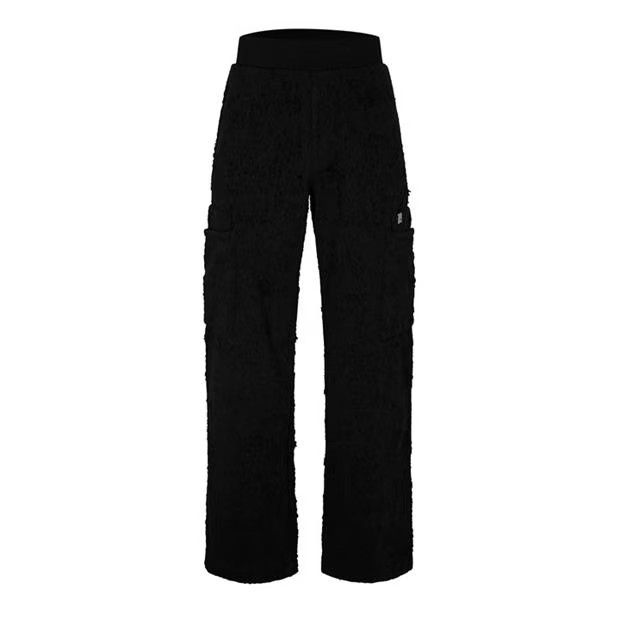 1017 ALYX 9SM o1g2r1mq0824 Distressed Jersey Cargo Trousers in Black Size US 30 / EU 46 - 1 Thumbnail