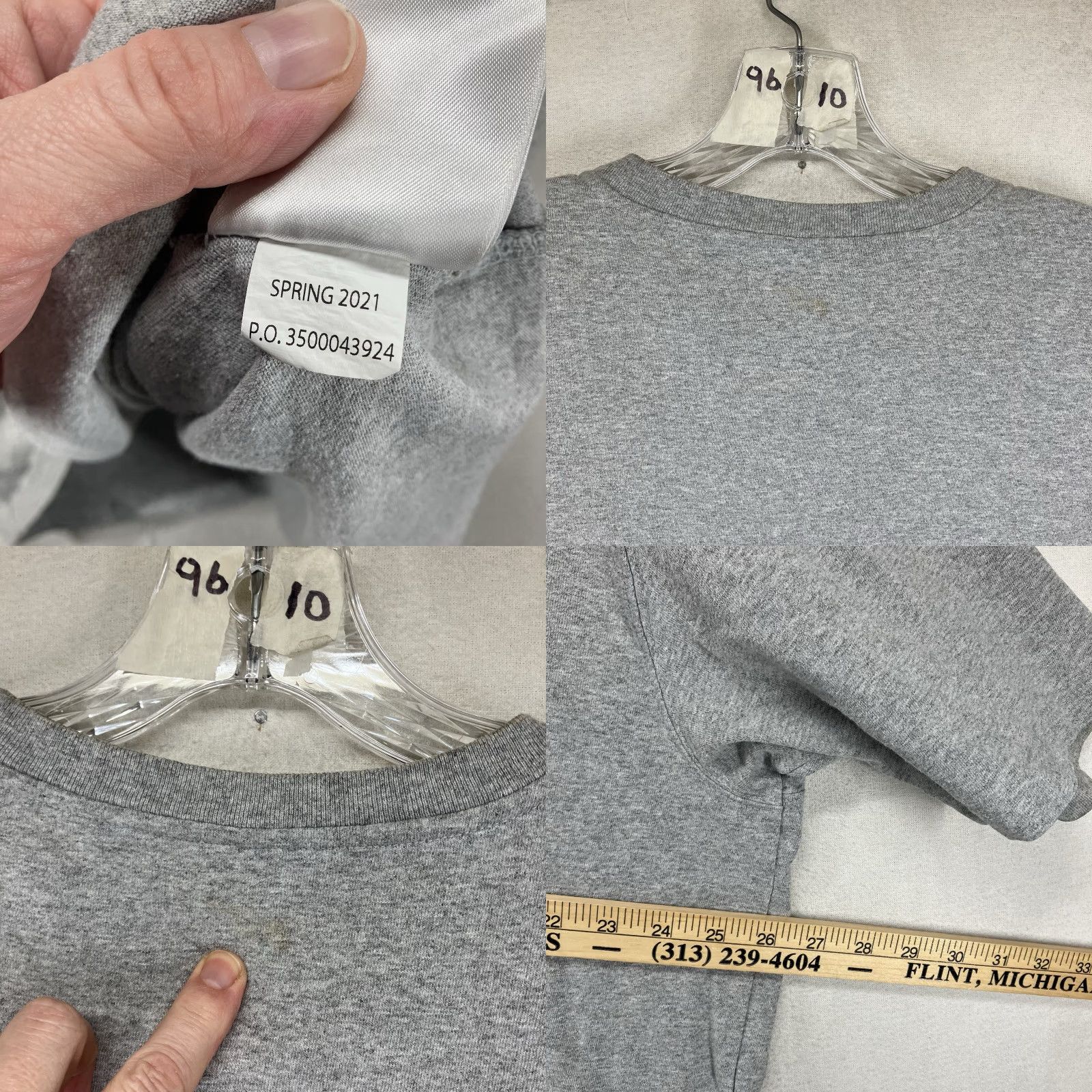 Carhartt Carhartt Shirt Mens Gray XL Henley Short Sleeve Relaxed Fit Cotton Polyester Blend Size US XL / EU 56 / 4 - 9 Thumbnail
